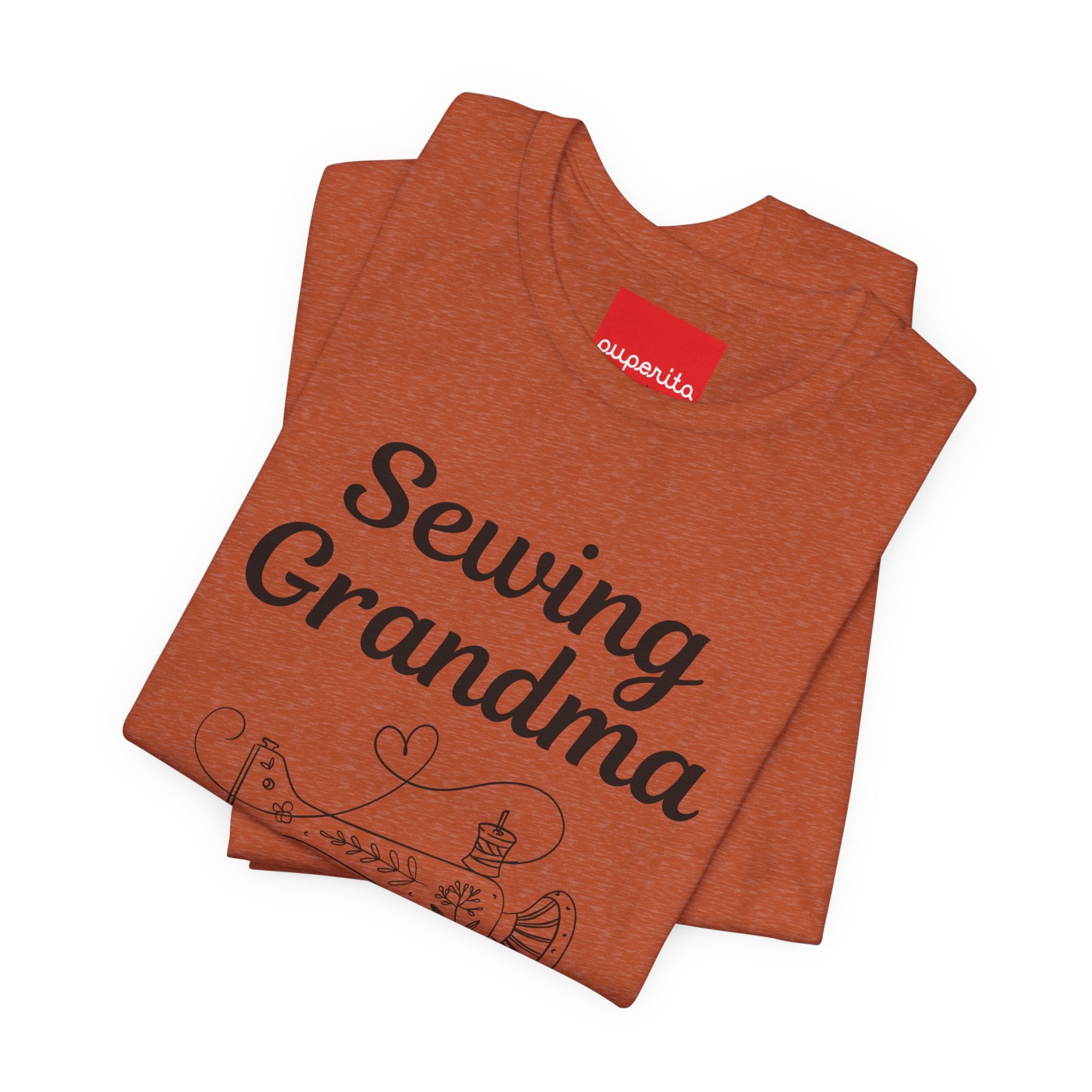 Sewing Grandma Unisex Jersey Short Sleeve Tee by Puperita