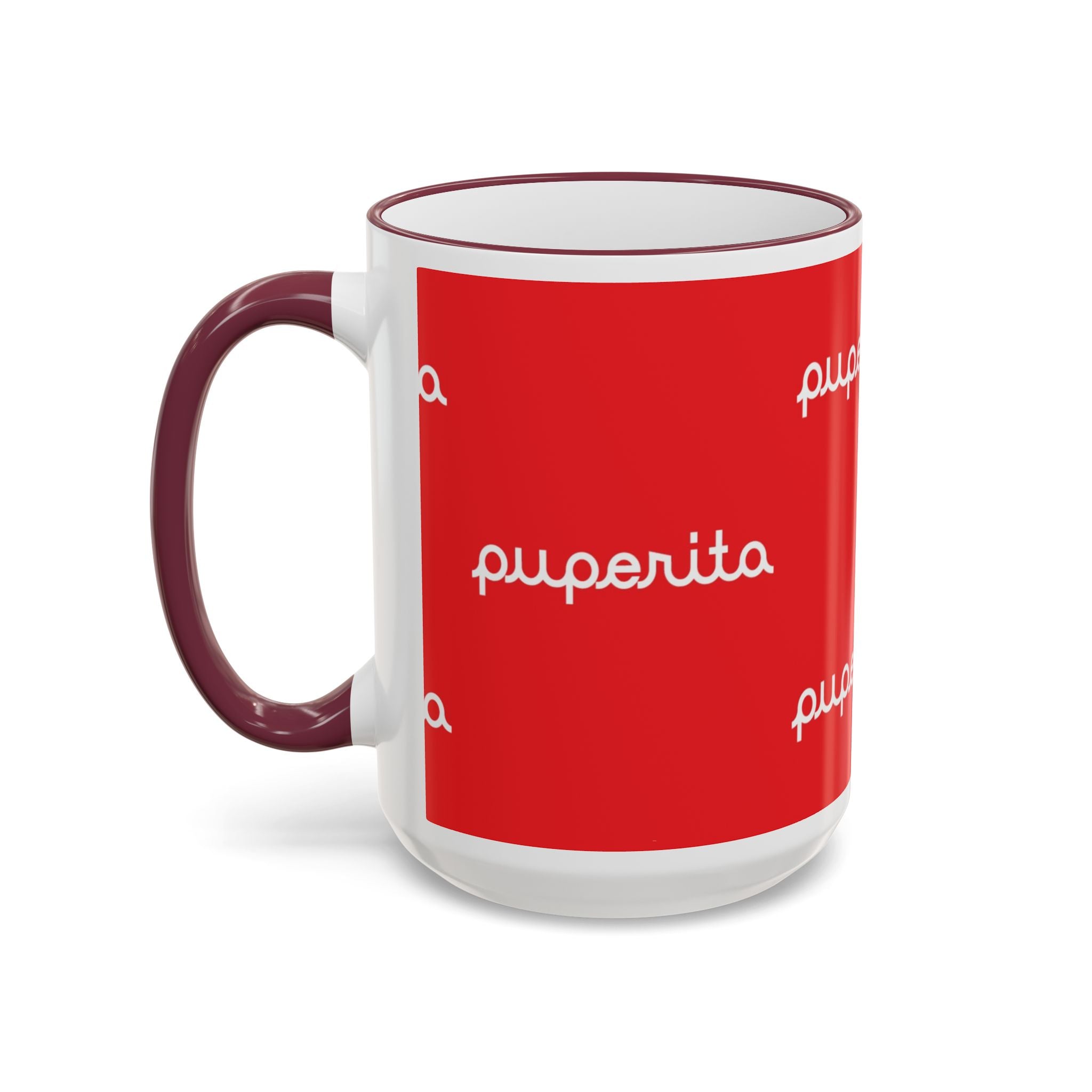 Puperita Accent Rim & Handle Mug (11oz, 15oz)