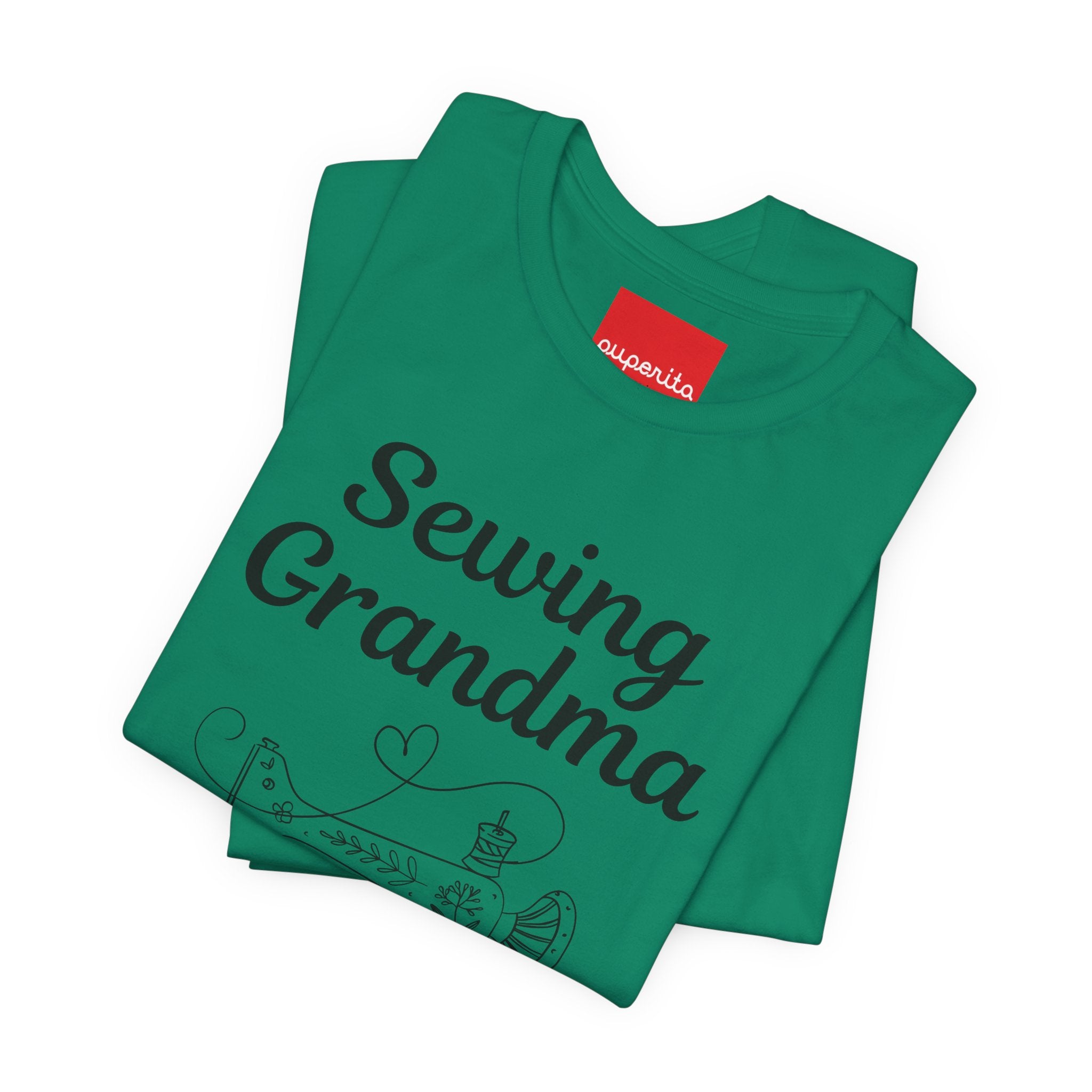 Sewing Grandma Unisex Jersey Short Sleeve Tee by Puperita