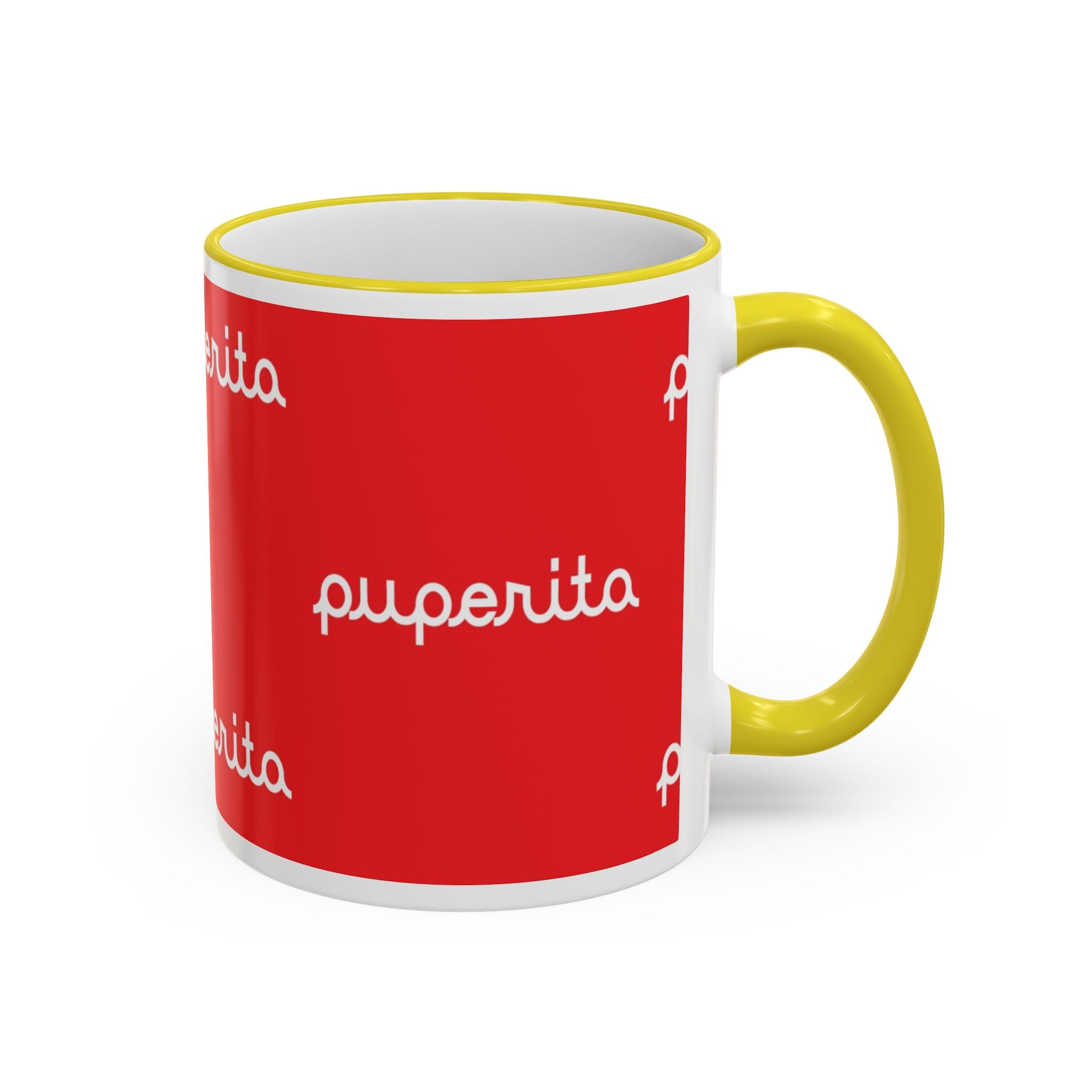Puperita Accent Rim & Handle Mug (11oz, 15oz)