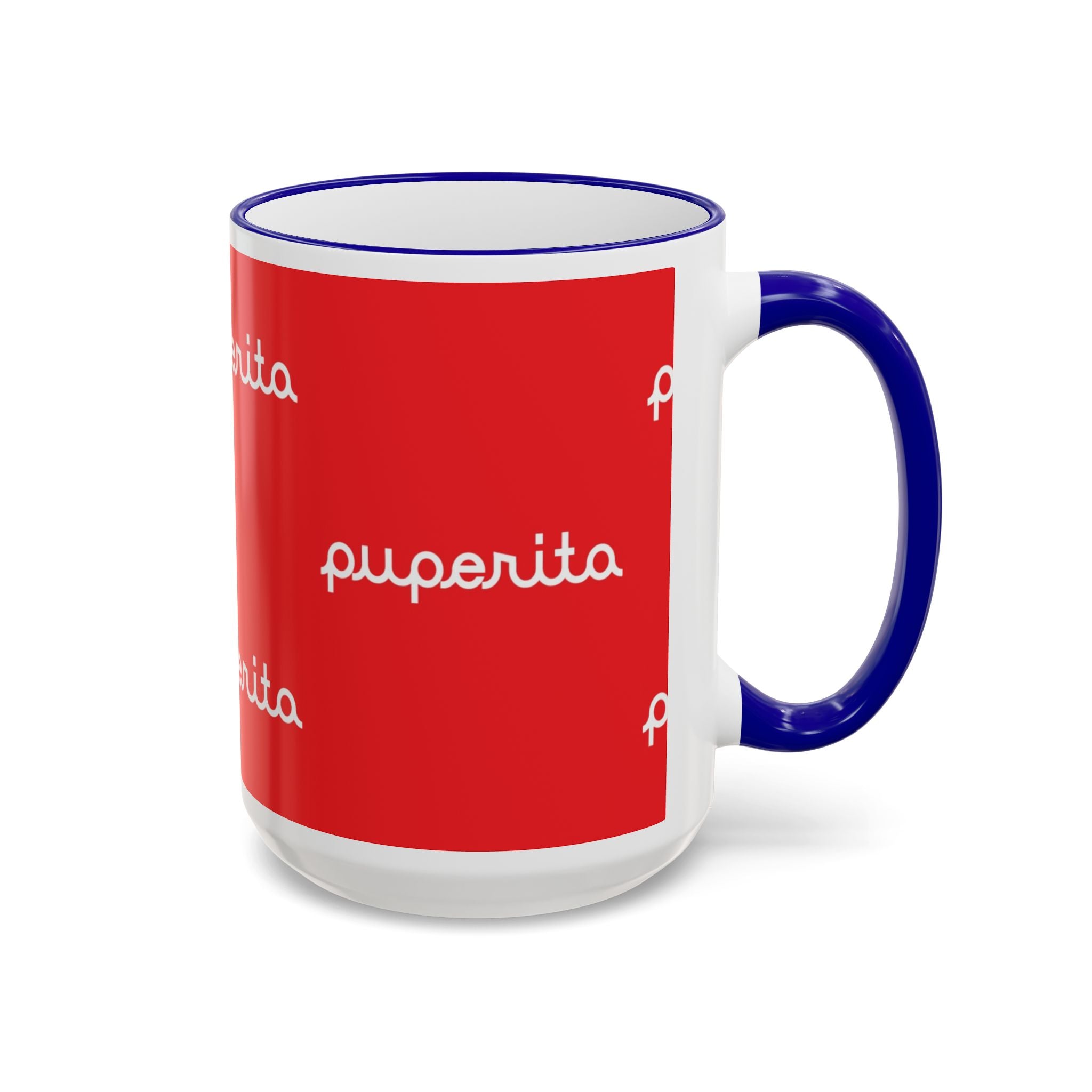 Puperita Accent Rim & Handle Mug (11oz, 15oz)