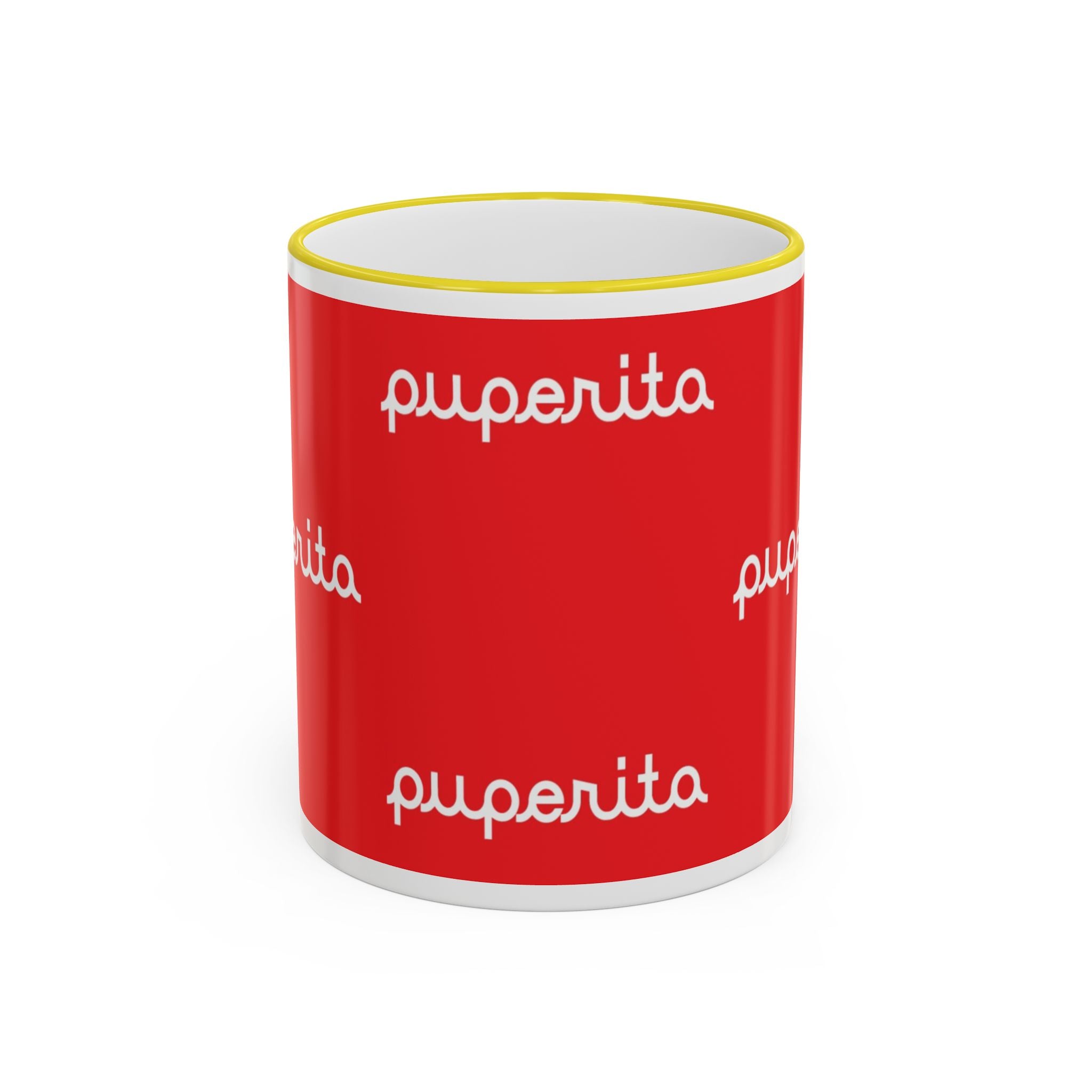 Puperita Accent Rim & Handle Mug (11oz, 15oz)