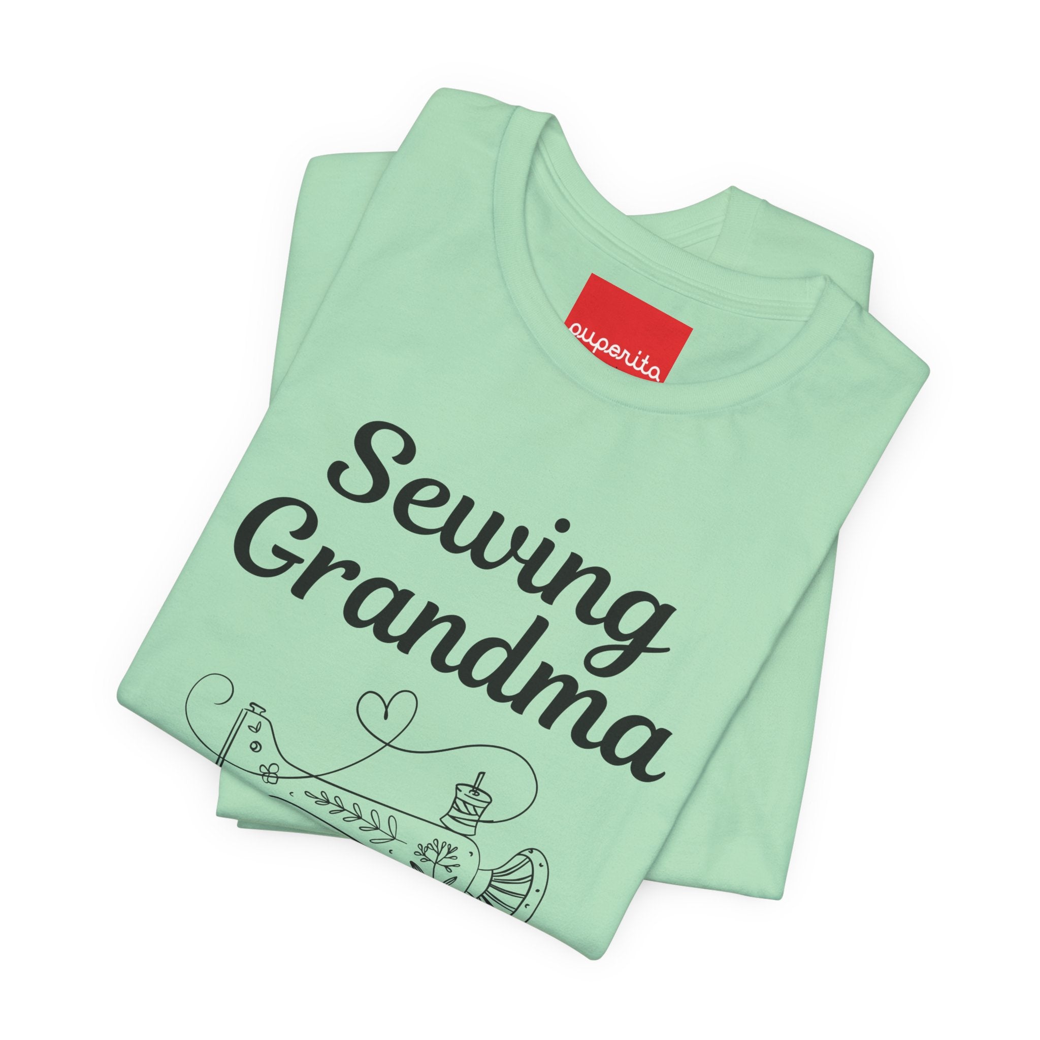 Sewing Grandma Unisex Jersey Short Sleeve Tee by Puperita