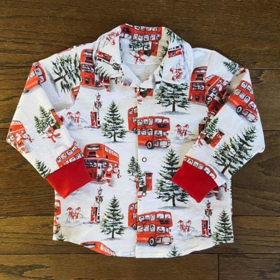 Patrón de camisa con cuello de hormigas en la camisa