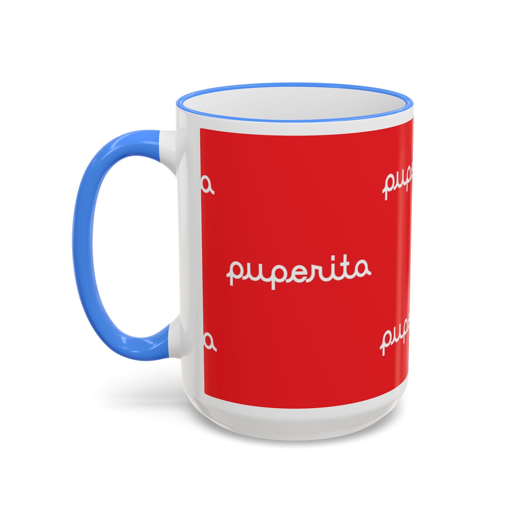 Puperita Accent Rim & Handle Mug (11oz, 15oz)