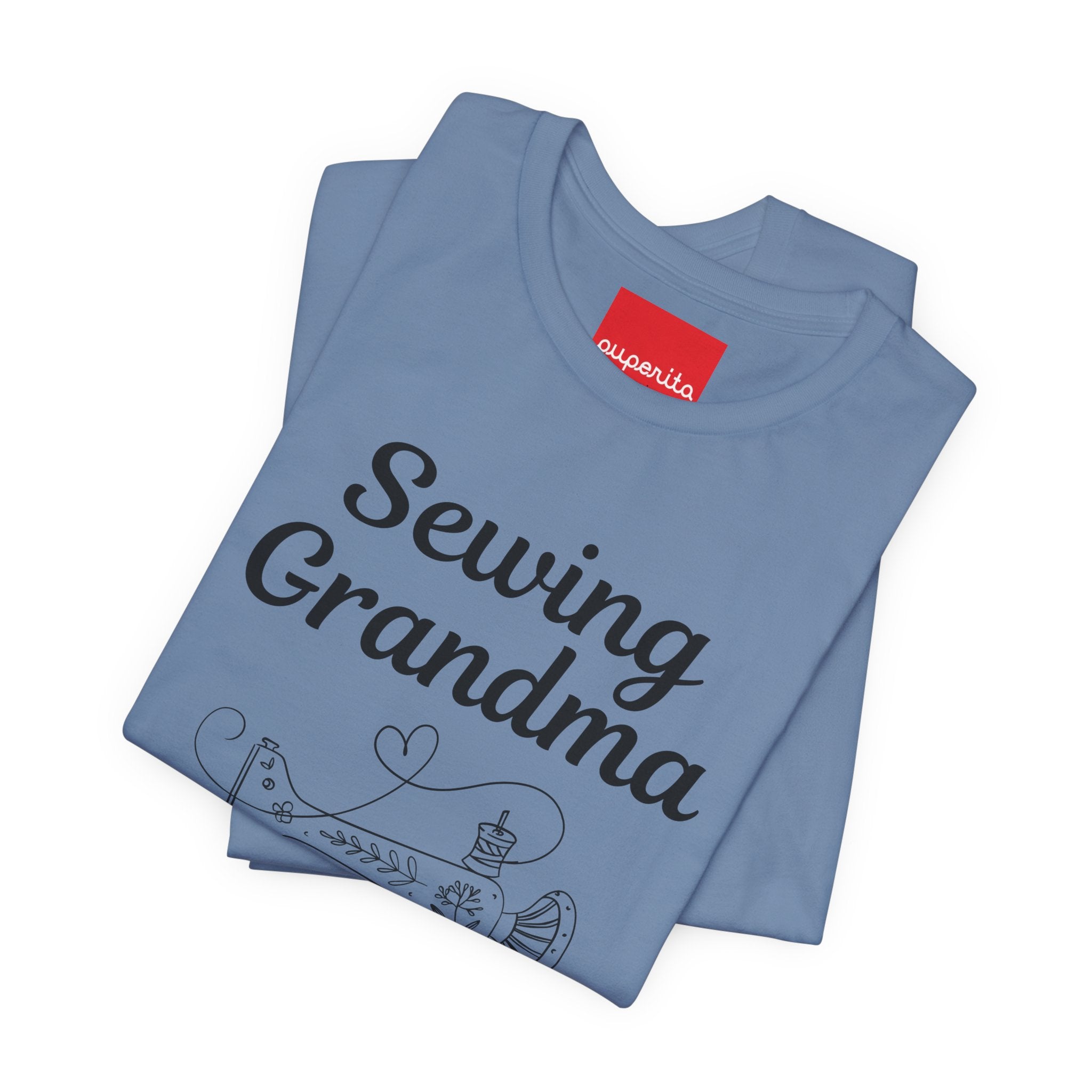 Sewing Grandma Unisex Jersey Short Sleeve Tee by Puperita
