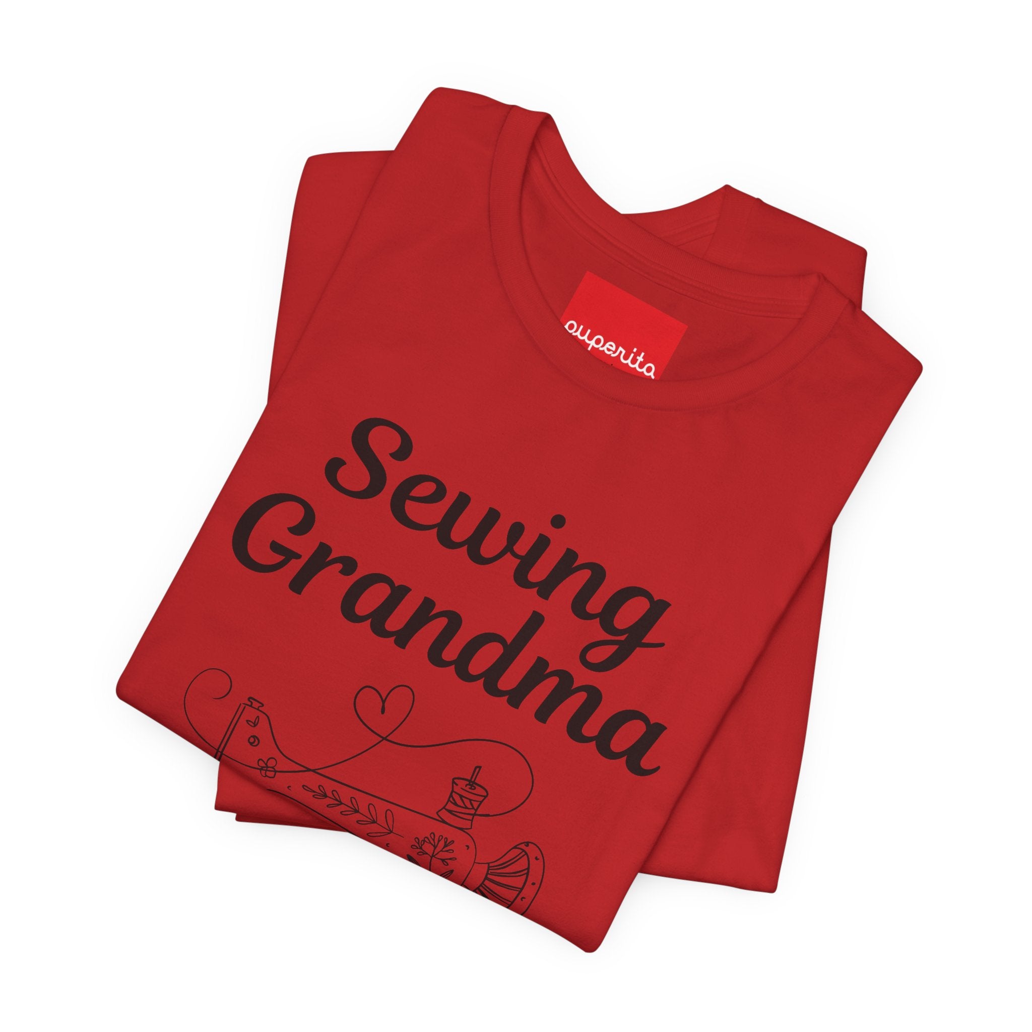 Sewing Grandma Unisex Jersey Short Sleeve Tee by Puperita