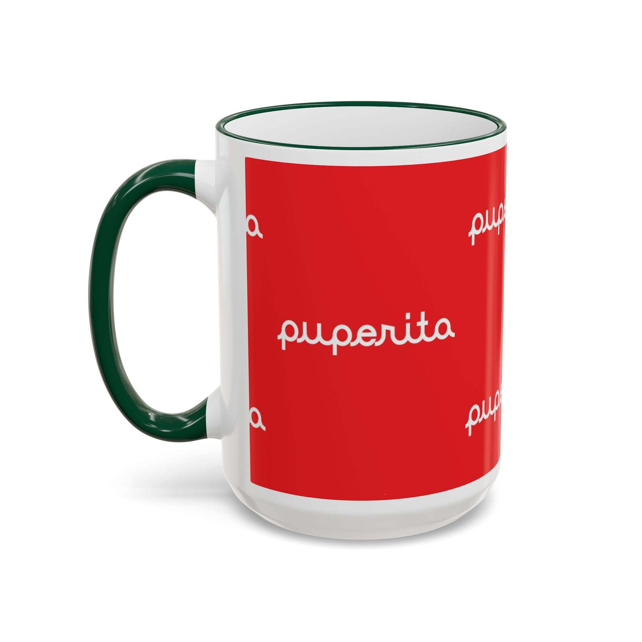 Puperita Accent Rim & Handle Mug (11oz, 15oz)