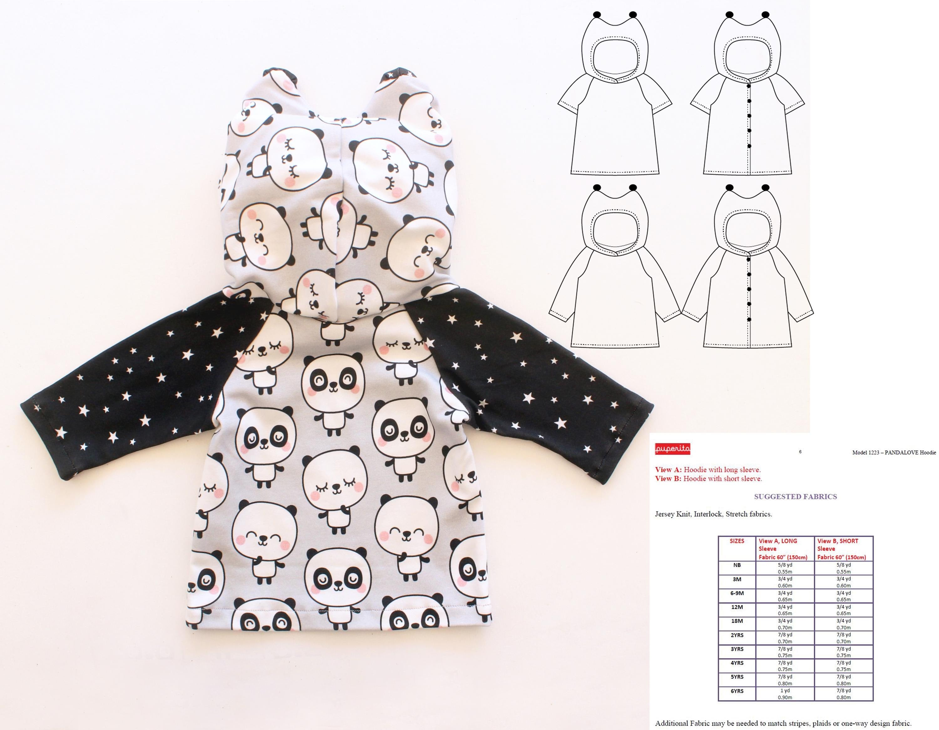 Pandalove Hoodie & Cardigan Pattern