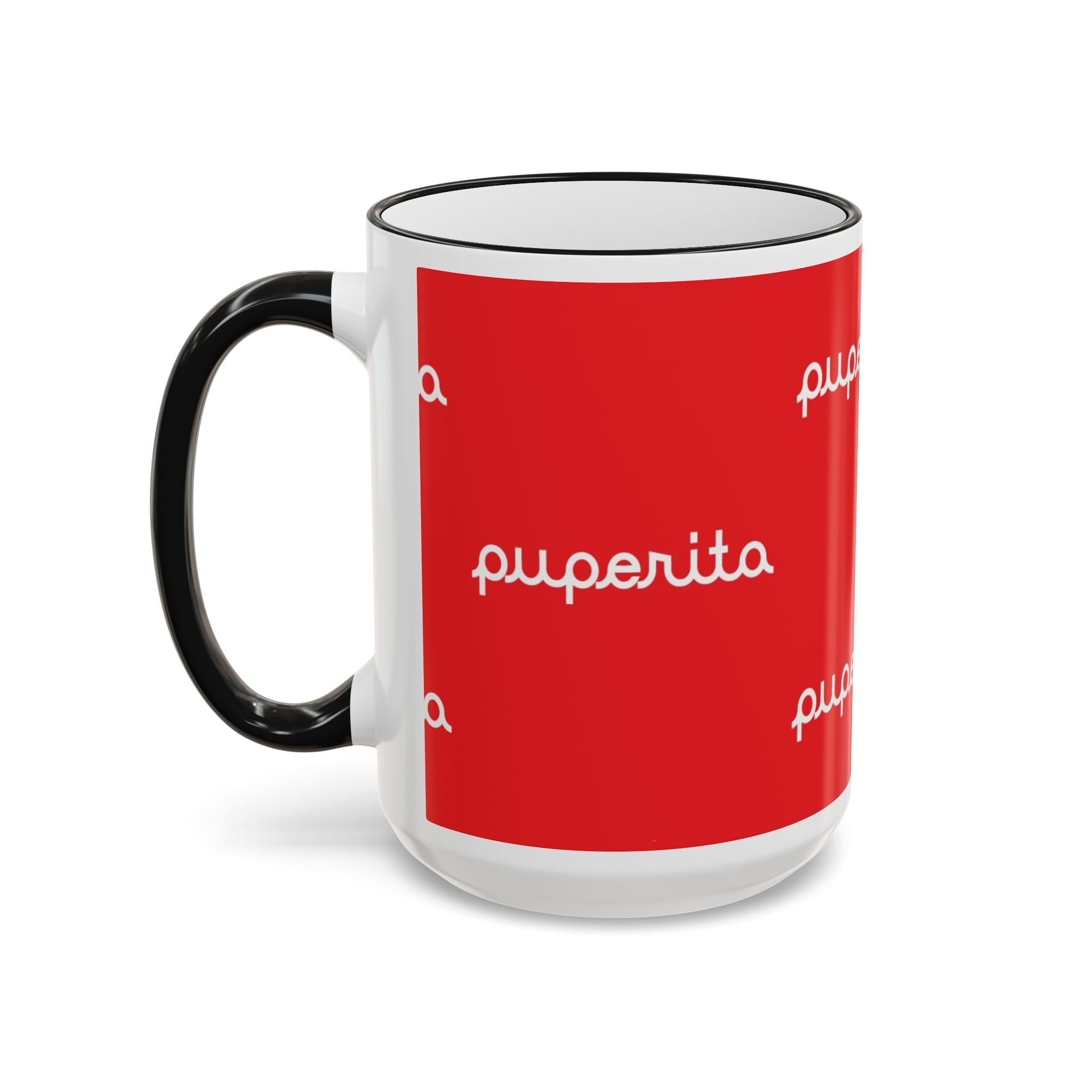 Puperita Accent Rim & Handle Mug (11oz, 15oz)