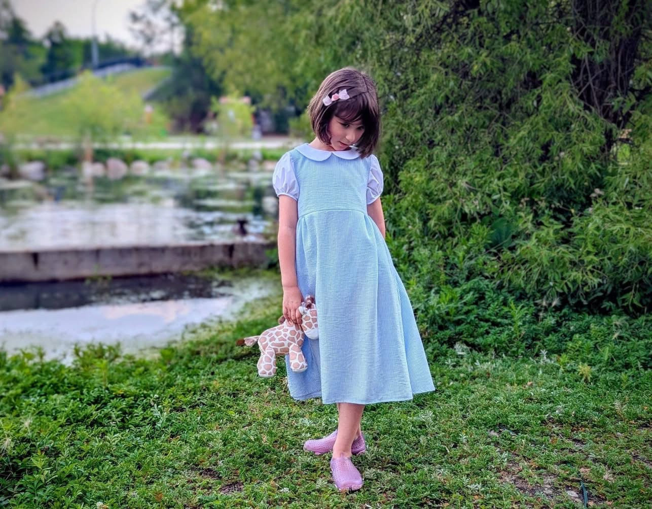 Patrón de vestido y delantal primaveral
