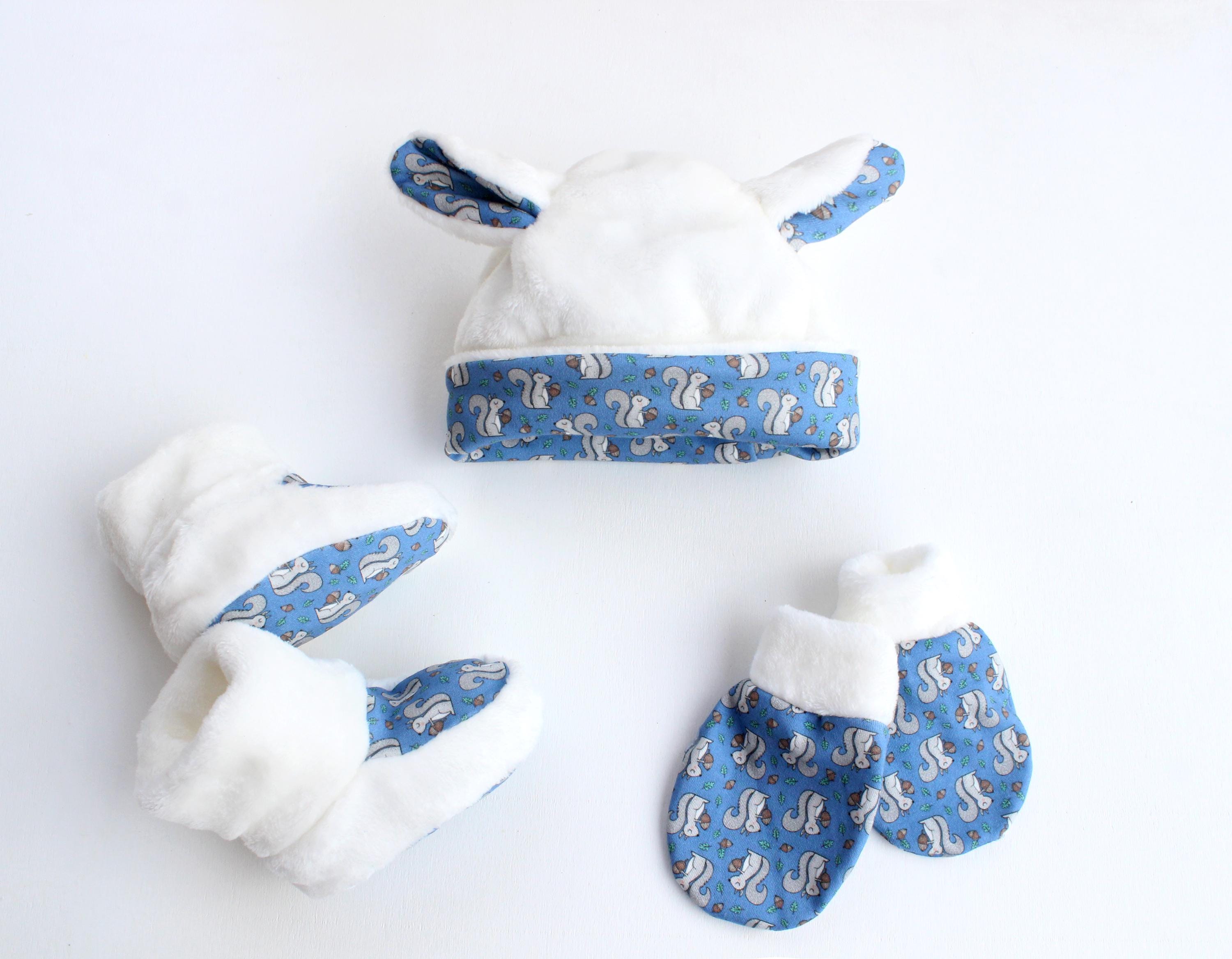 Baby Hat, Mittens, & Booties Pattern (Tiny Set)