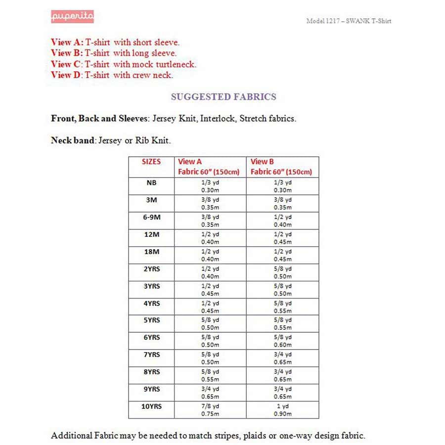 Swank Mock-Neck T-Shirt Pattern