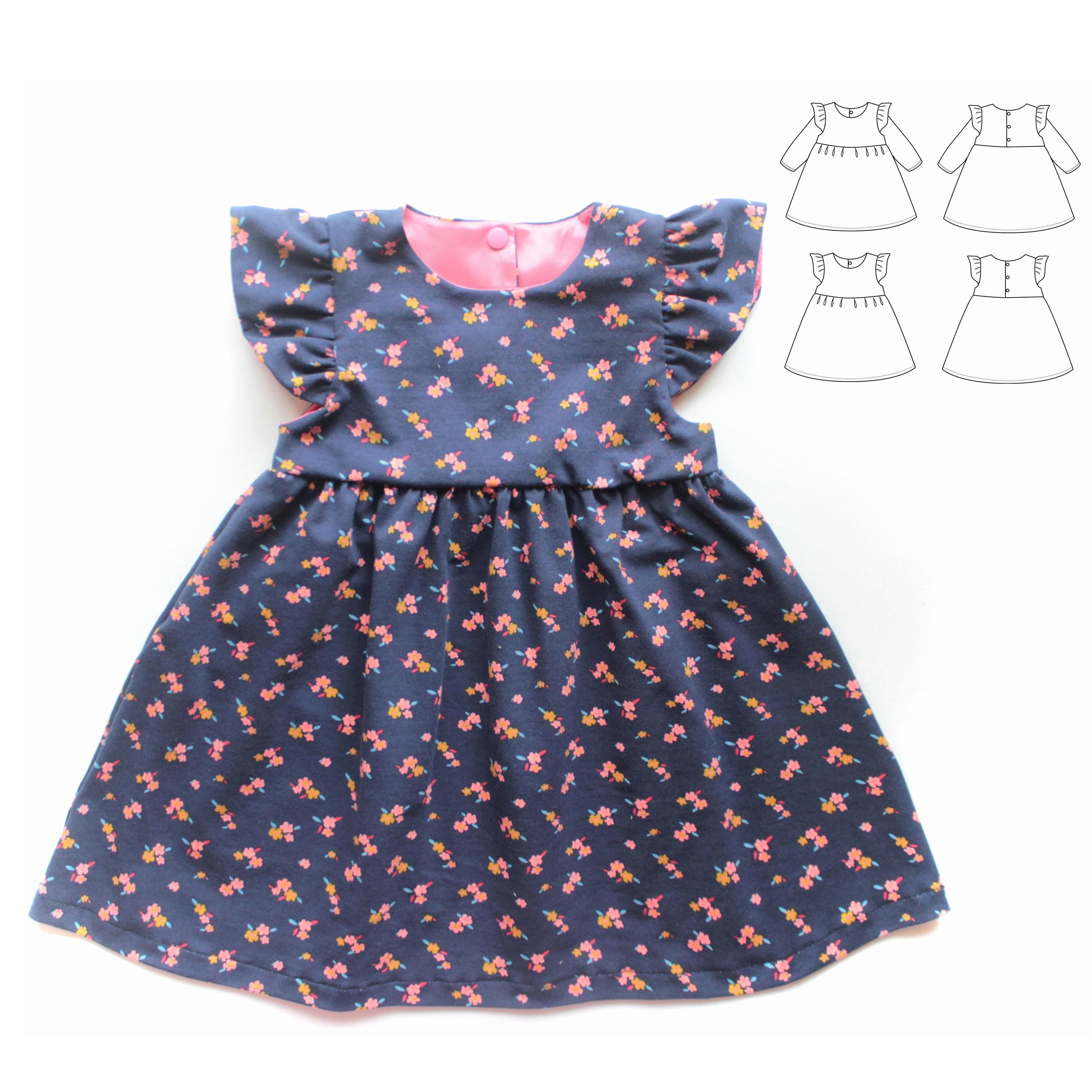 Fairytale Flutter Sleeve Dress Pattern