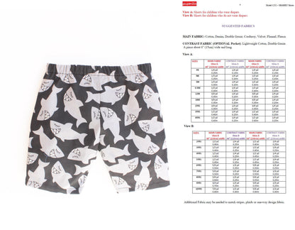 Sharky Knee Shorts Pattern