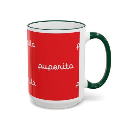 Puperita Accent Rim & Handle Mug (11oz, 15oz)