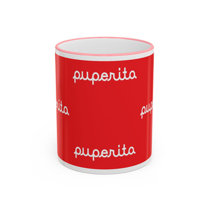 Puperita Accent Rim & Handle Mug (11oz, 15oz)