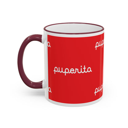 Puperita Accent Rim & Handle Mug (11oz, 15oz)