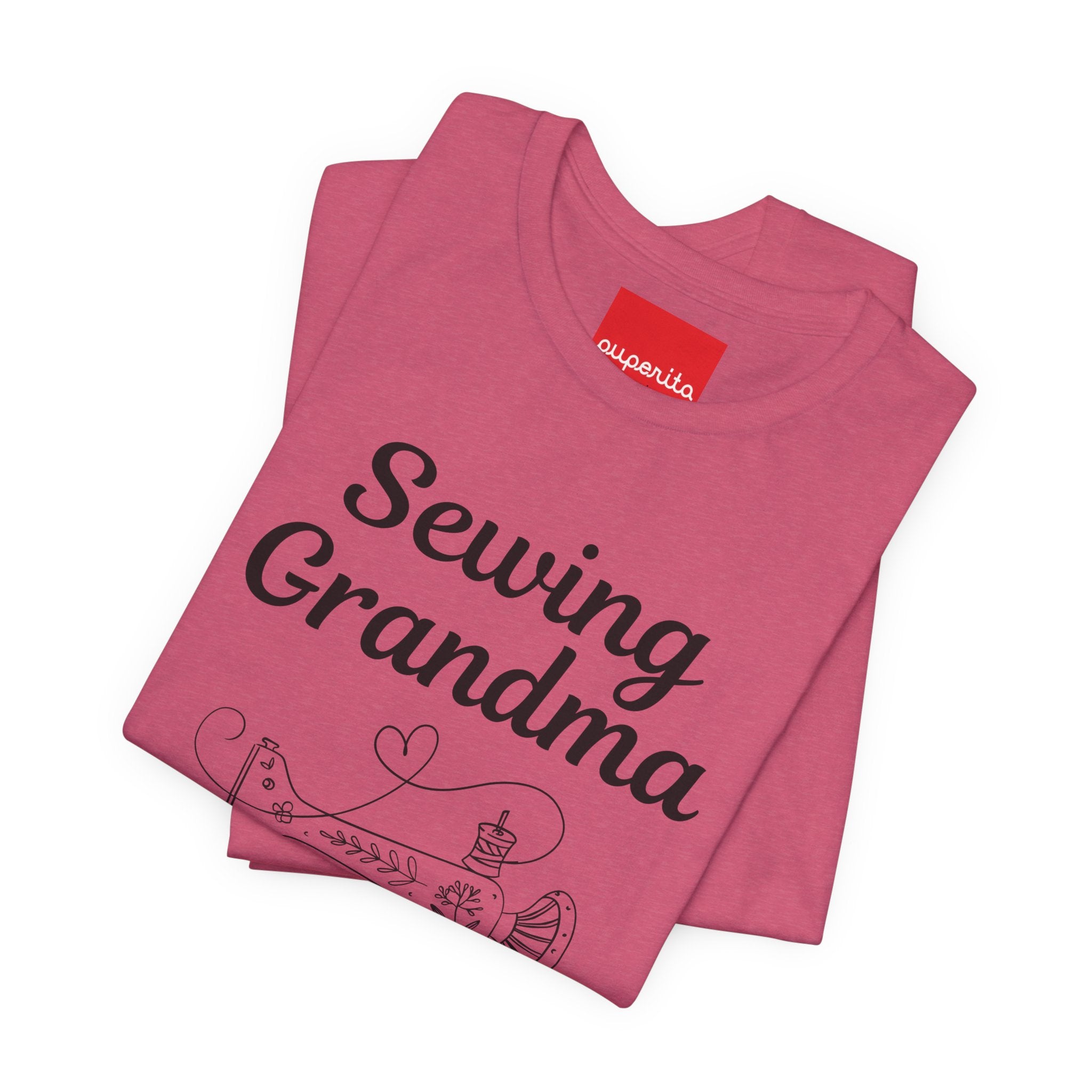 Sewing Grandma Unisex Jersey Short Sleeve Tee by Puperita