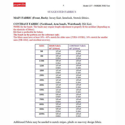 Nordic Fox Vest Pattern