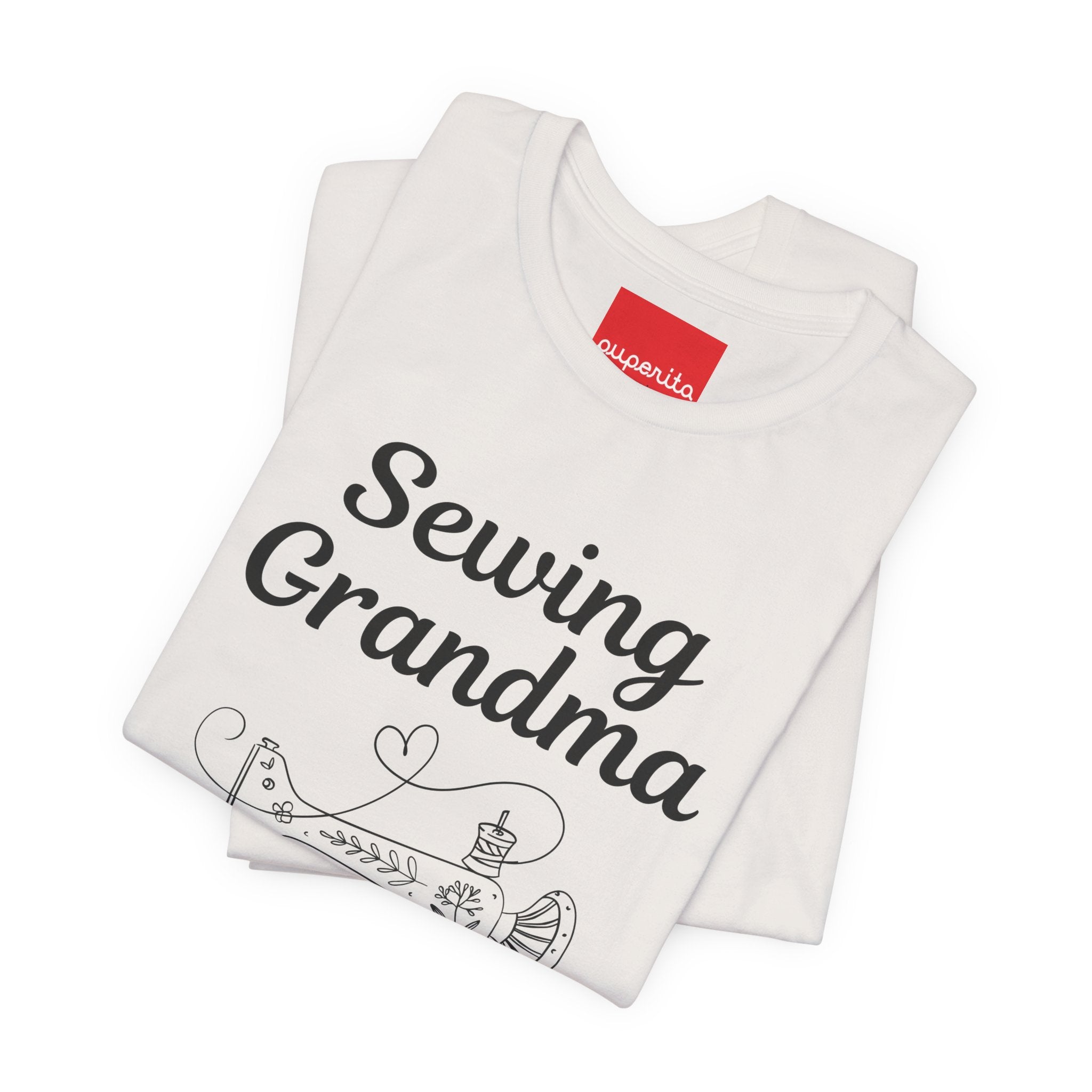 Sewing Grandma Unisex Jersey Short Sleeve Tee by Puperita