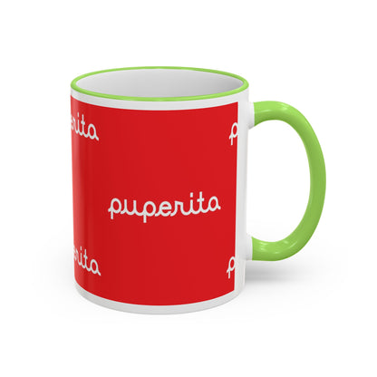 Puperita Accent Rim & Handle Mug (11oz, 15oz)