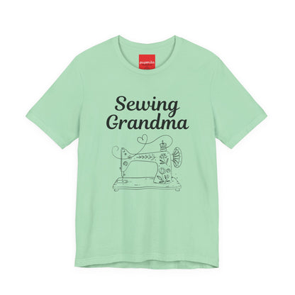 Sewing Grandma Unisex Jersey Short Sleeve Tee by Puperita