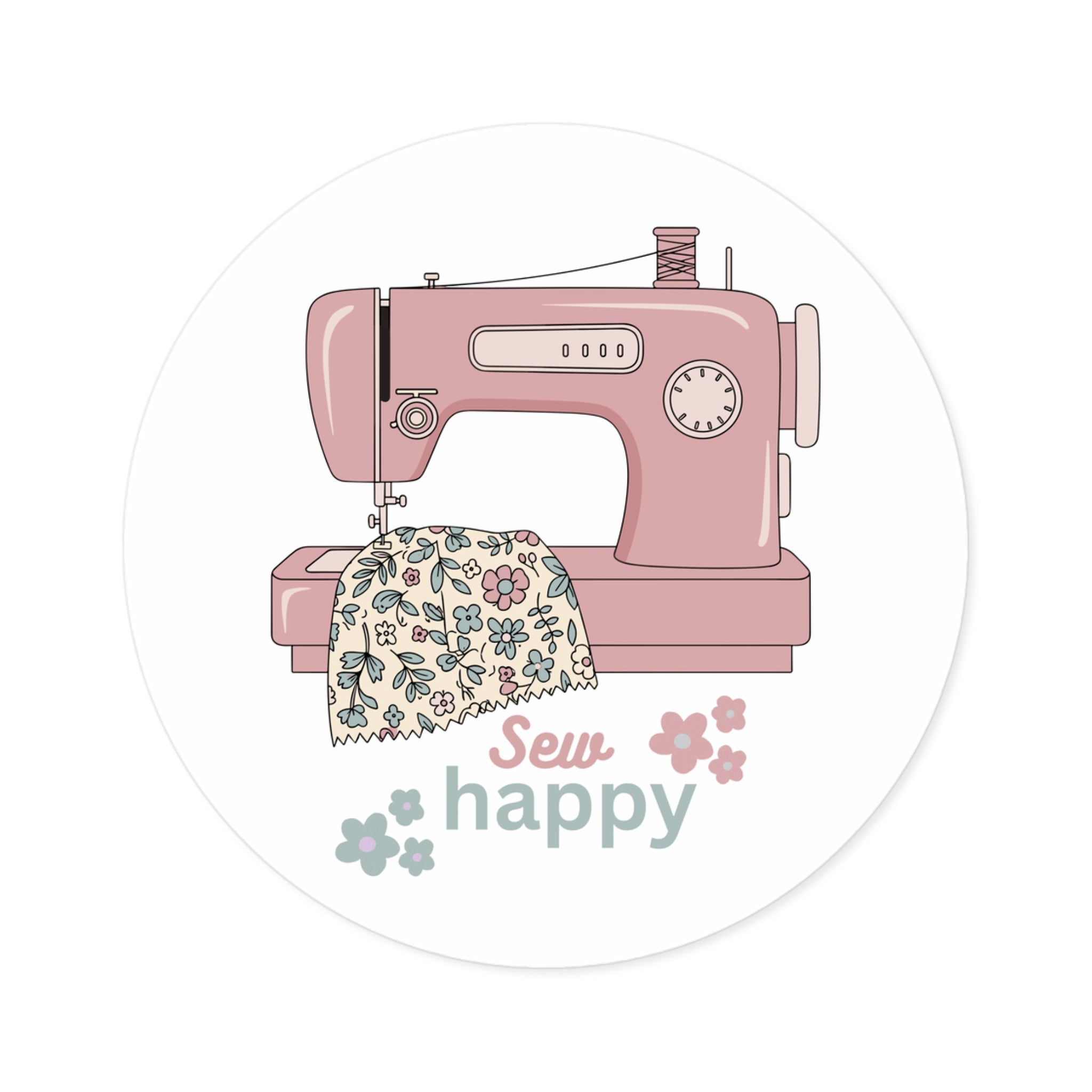 Sew Happy Sticker by Puperita