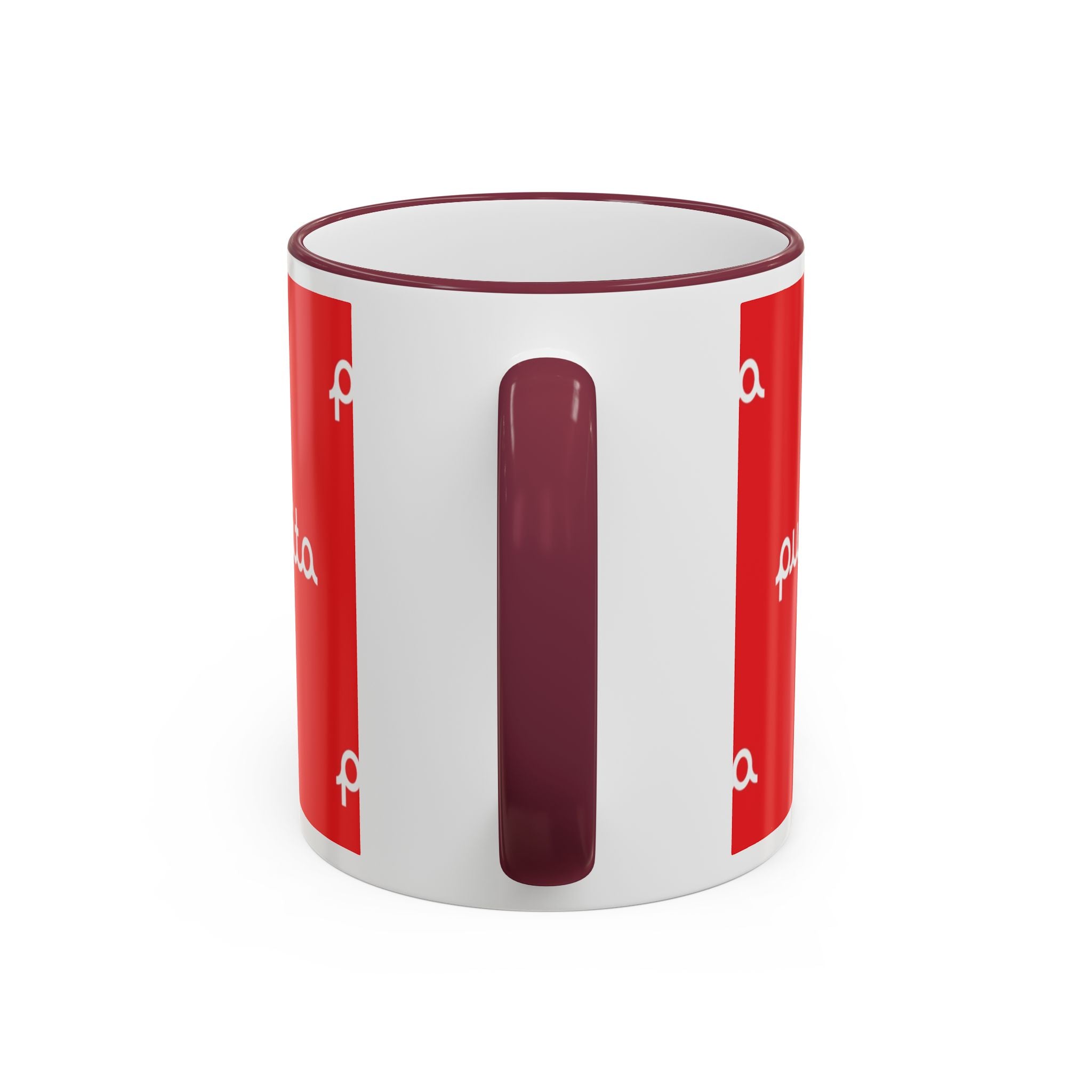 Puperita Accent Rim & Handle Mug (11oz, 15oz)