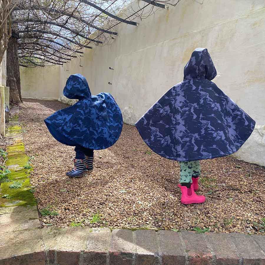Raindrops Raincoat Cape Pattern