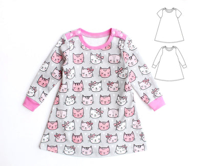 Baby Cats Dress Pattern