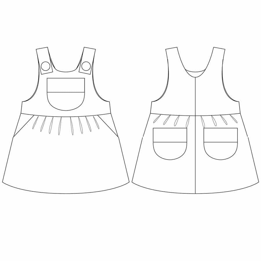 Lil Critters Dress & Pinafore Pattern