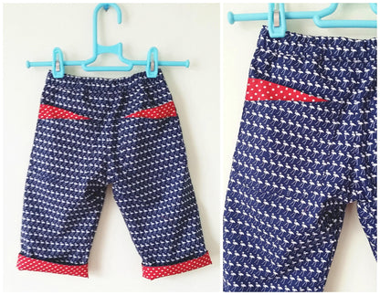 Little Stars Lined Pants Pattern
