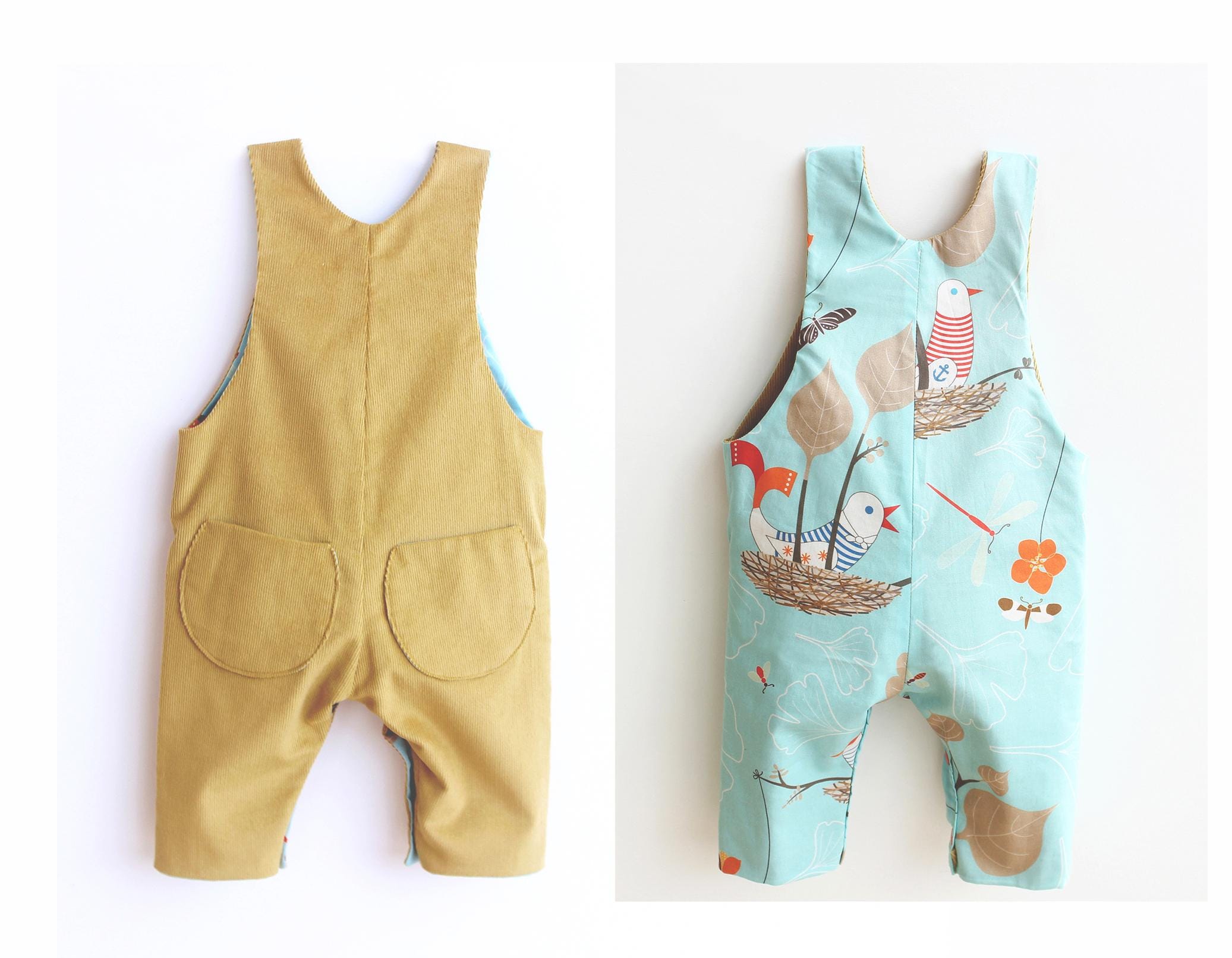 Ahoy Lined Reversible Romper Pattern