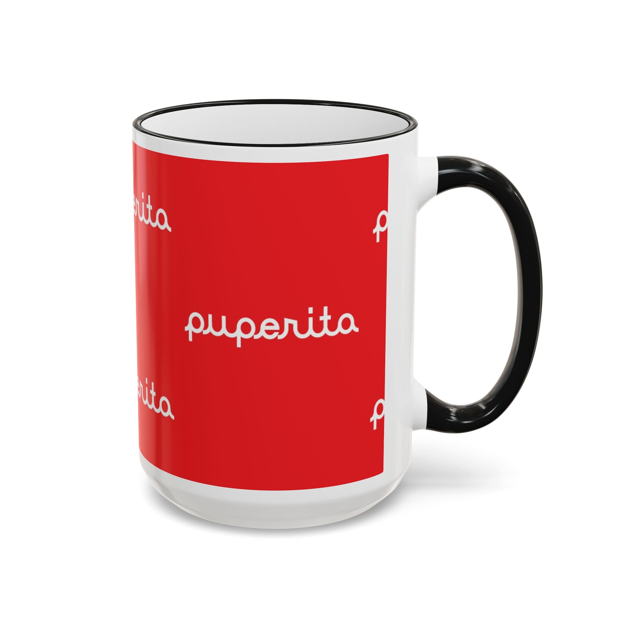 Puperita Accent Rim & Handle Mug (11oz, 15oz)