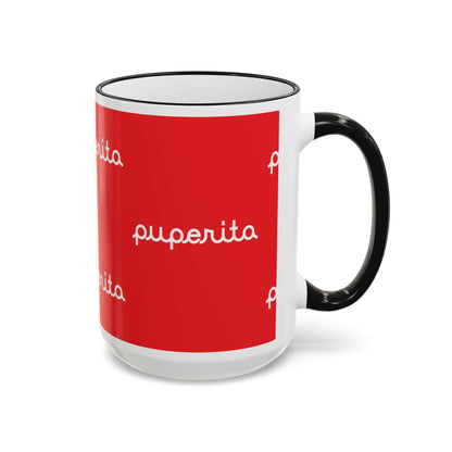 Puperita Accent Rim & Handle Mug (11oz, 15oz)
