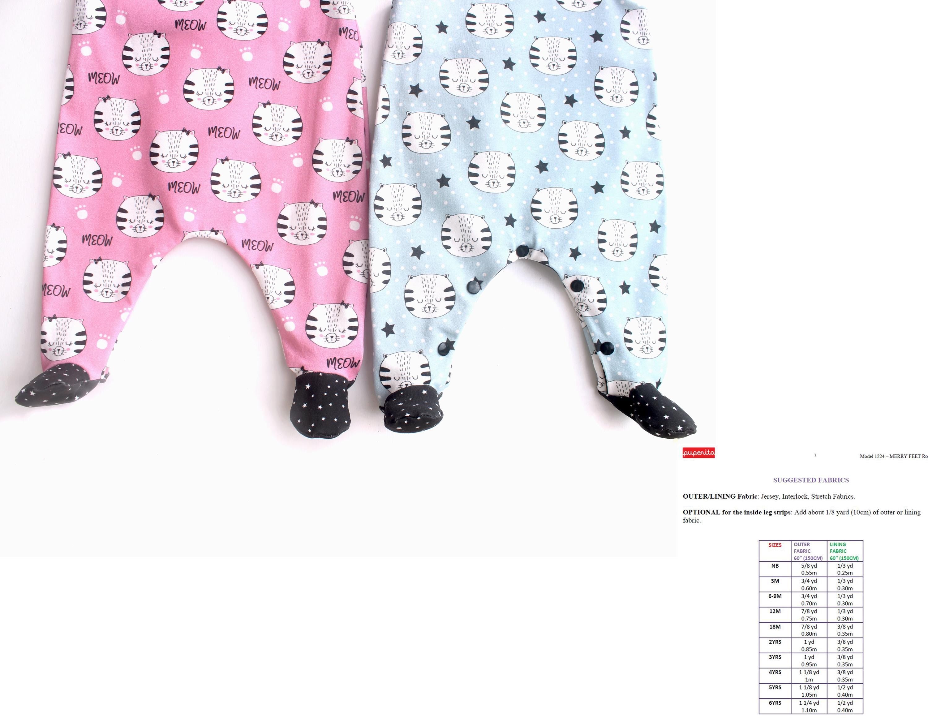 Merry Feet Romper Pattern