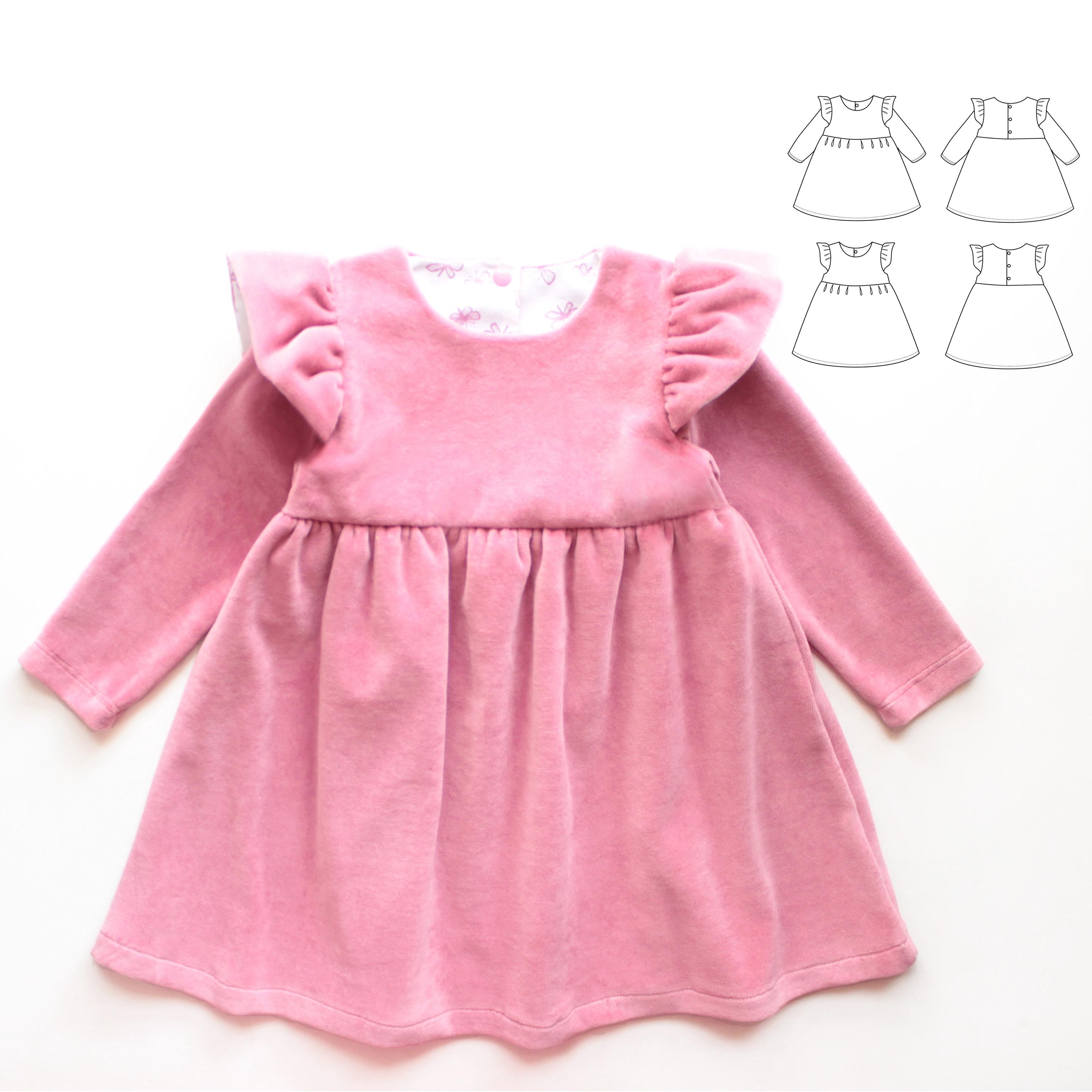 Fairytale Flutter Sleeve Dress Pattern