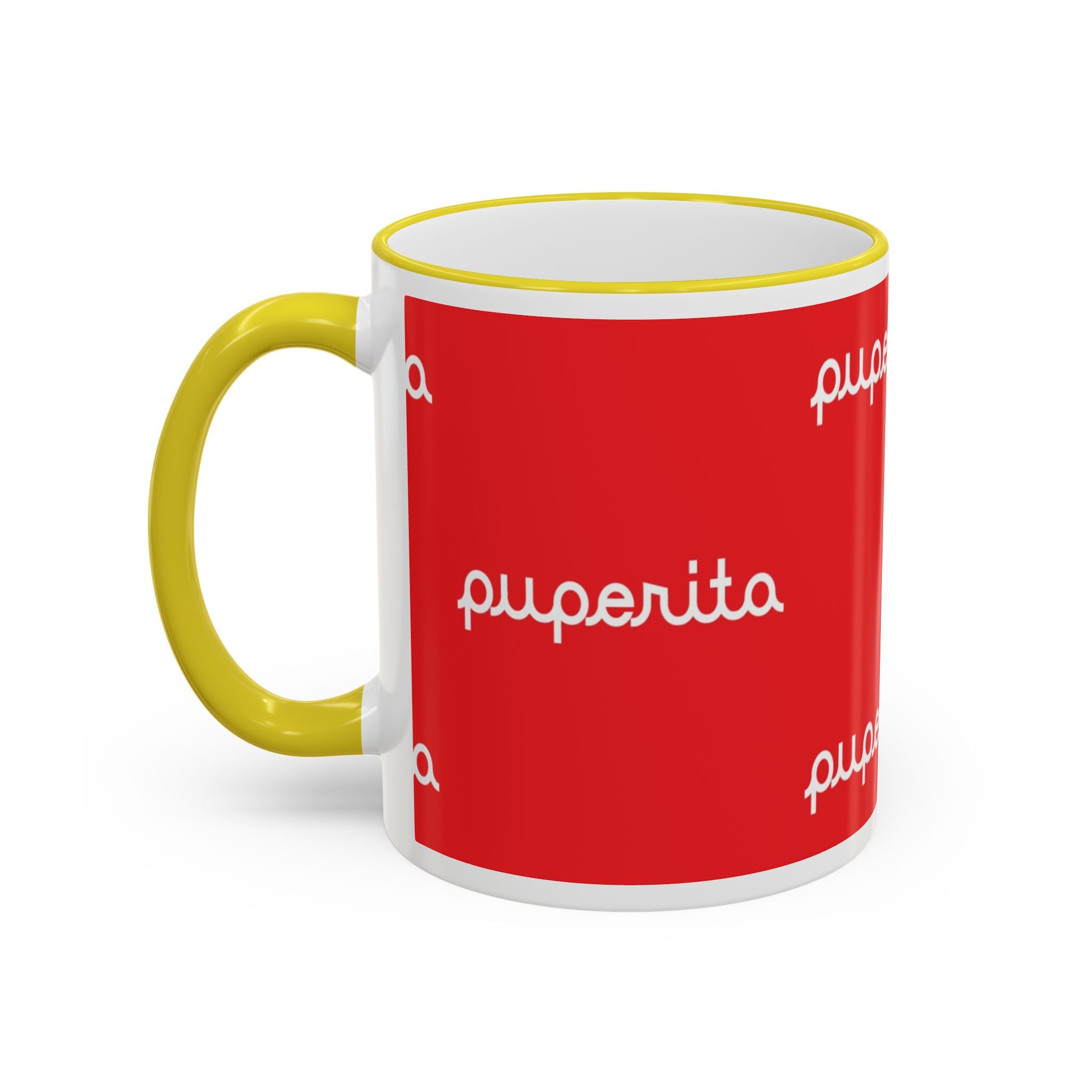 Puperita Accent Rim & Handle Mug (11oz, 15oz)