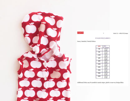 Apple Fun Romper Pattern
