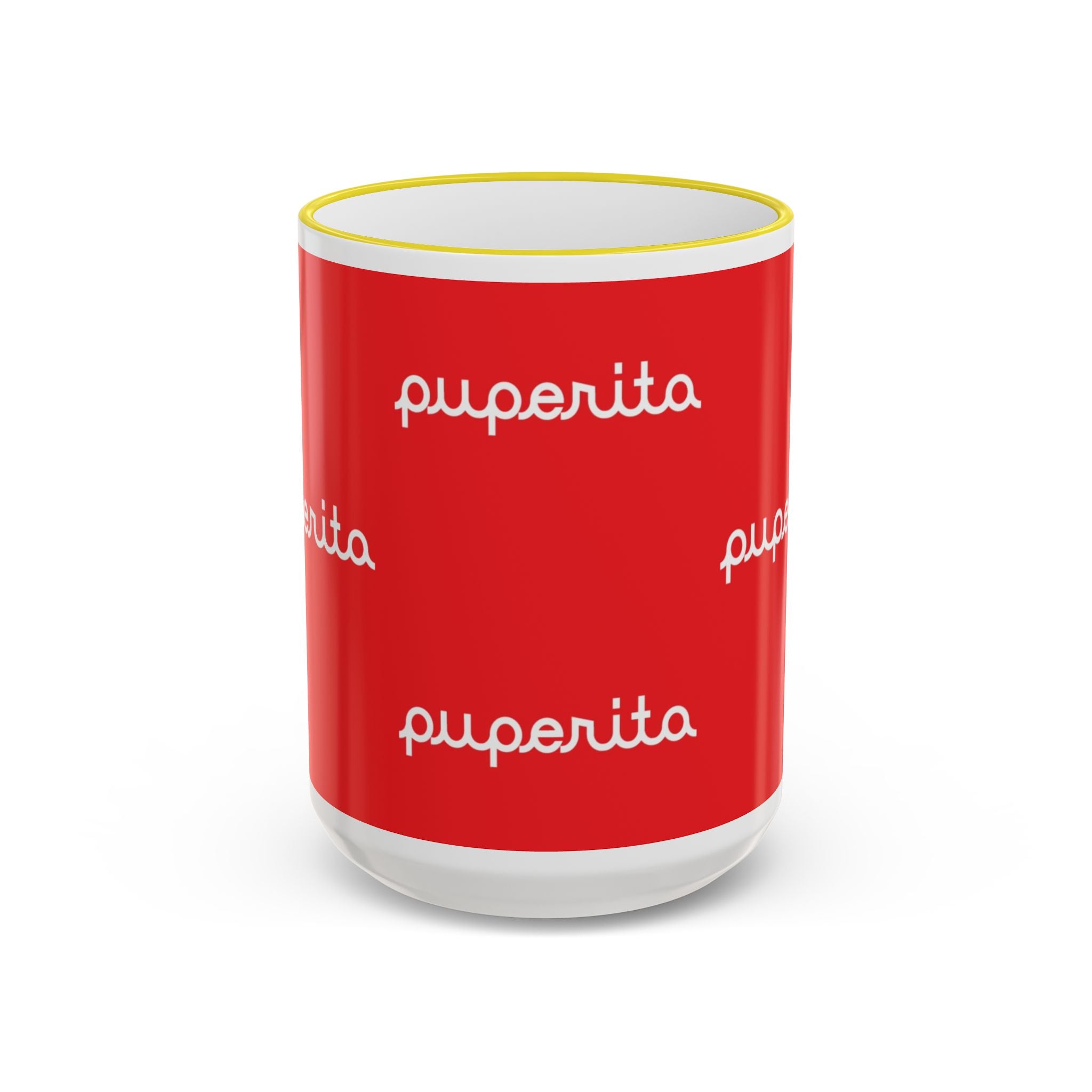Puperita Accent Rim & Handle Mug (11oz, 15oz)
