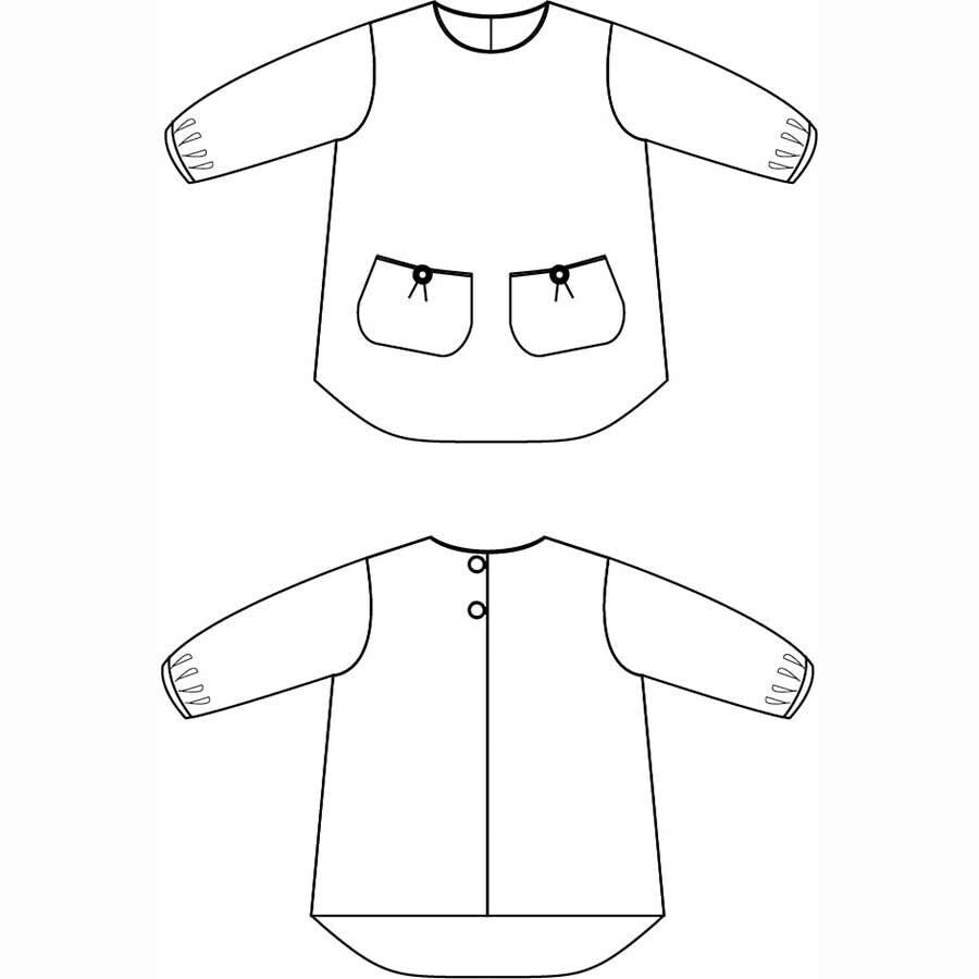 Bear Art Smock Pattern