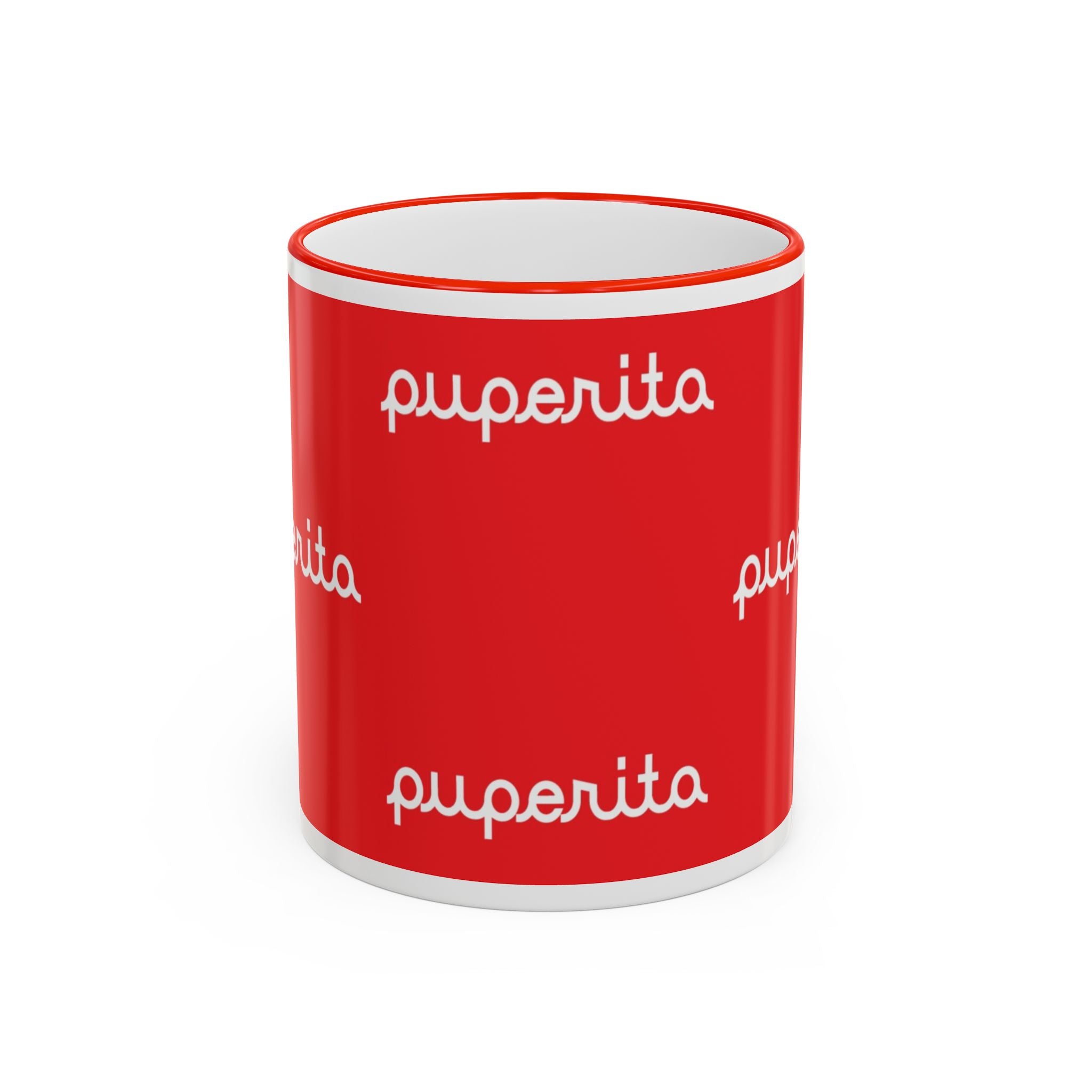 Puperita Accent Rim & Handle Mug (11oz, 15oz)