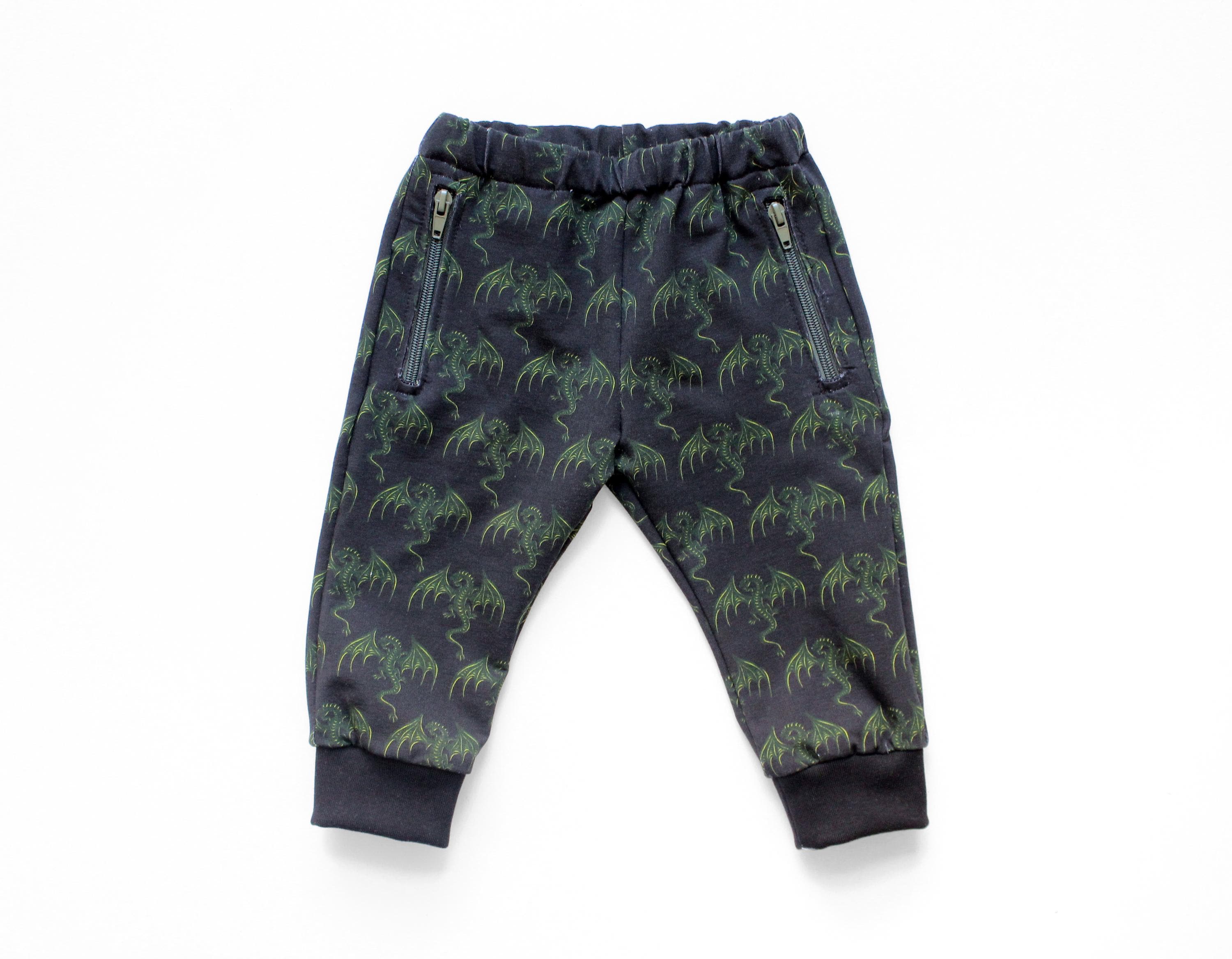 Dragon Zipper Pocket Pants Pattern