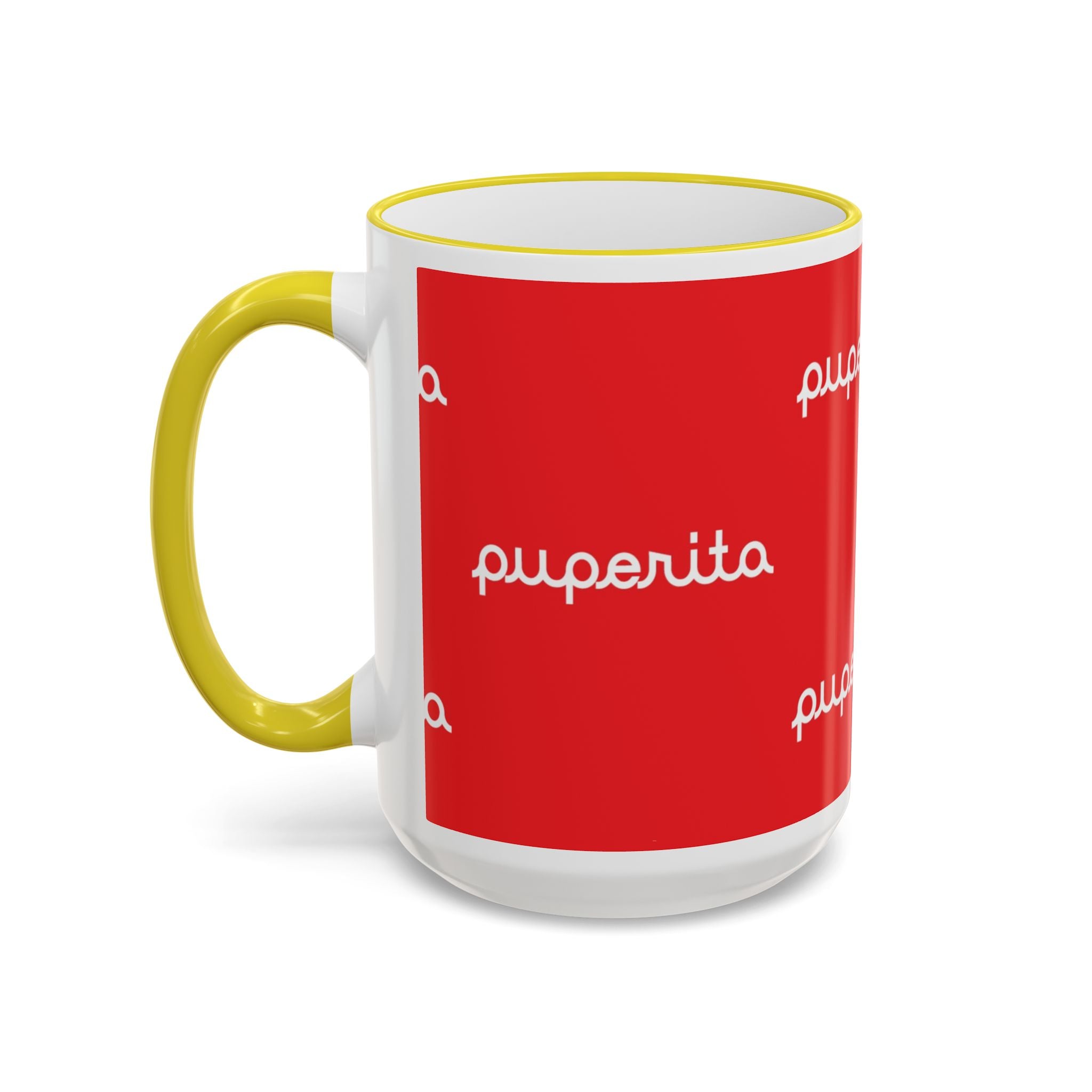 Puperita Accent Rim & Handle Mug (11oz, 15oz)