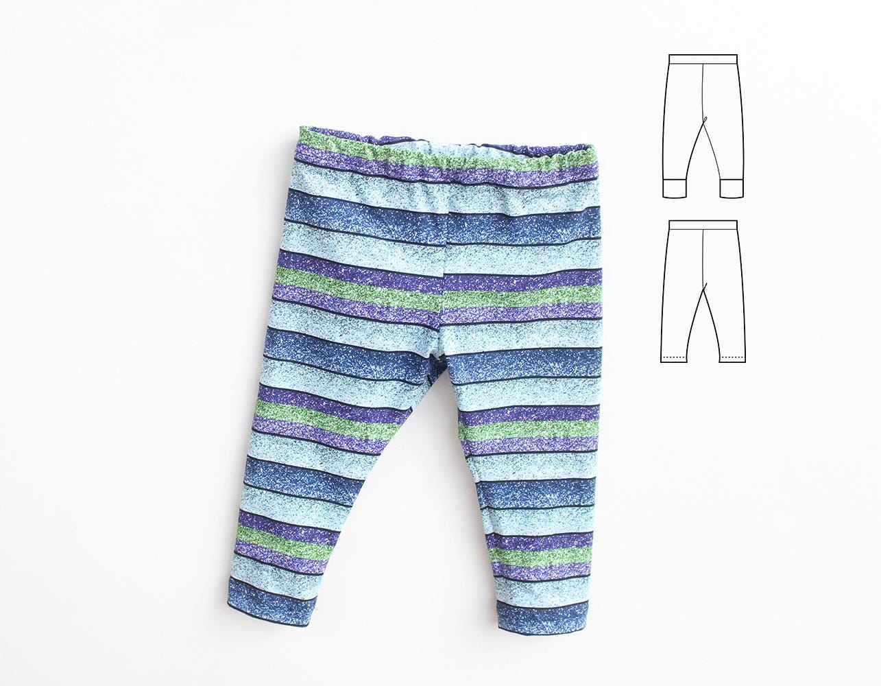 Spiffy Leggings Pattern, Regular & Cuff Leggings