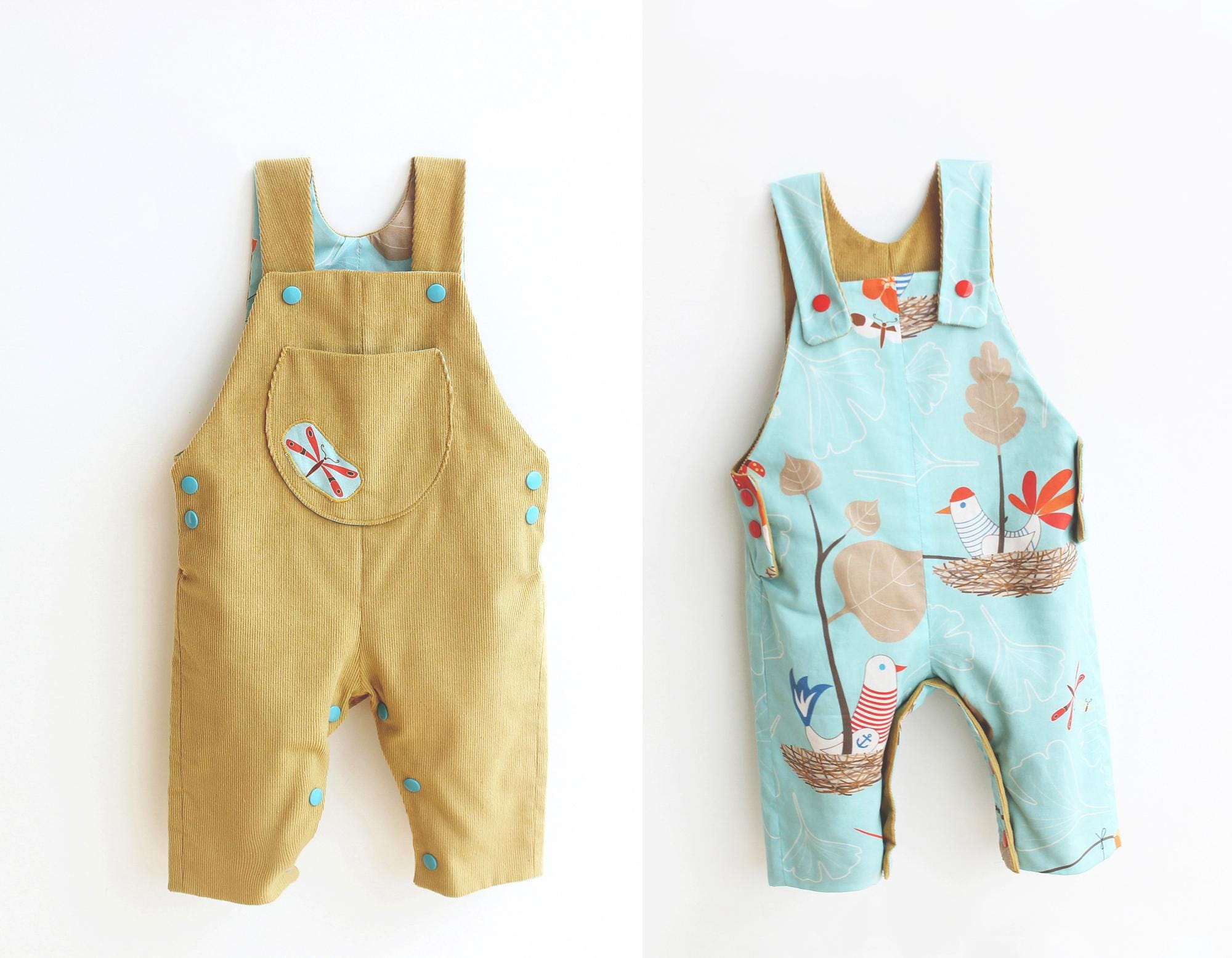 Ahoy Lined Reversible Romper Pattern – Puperita