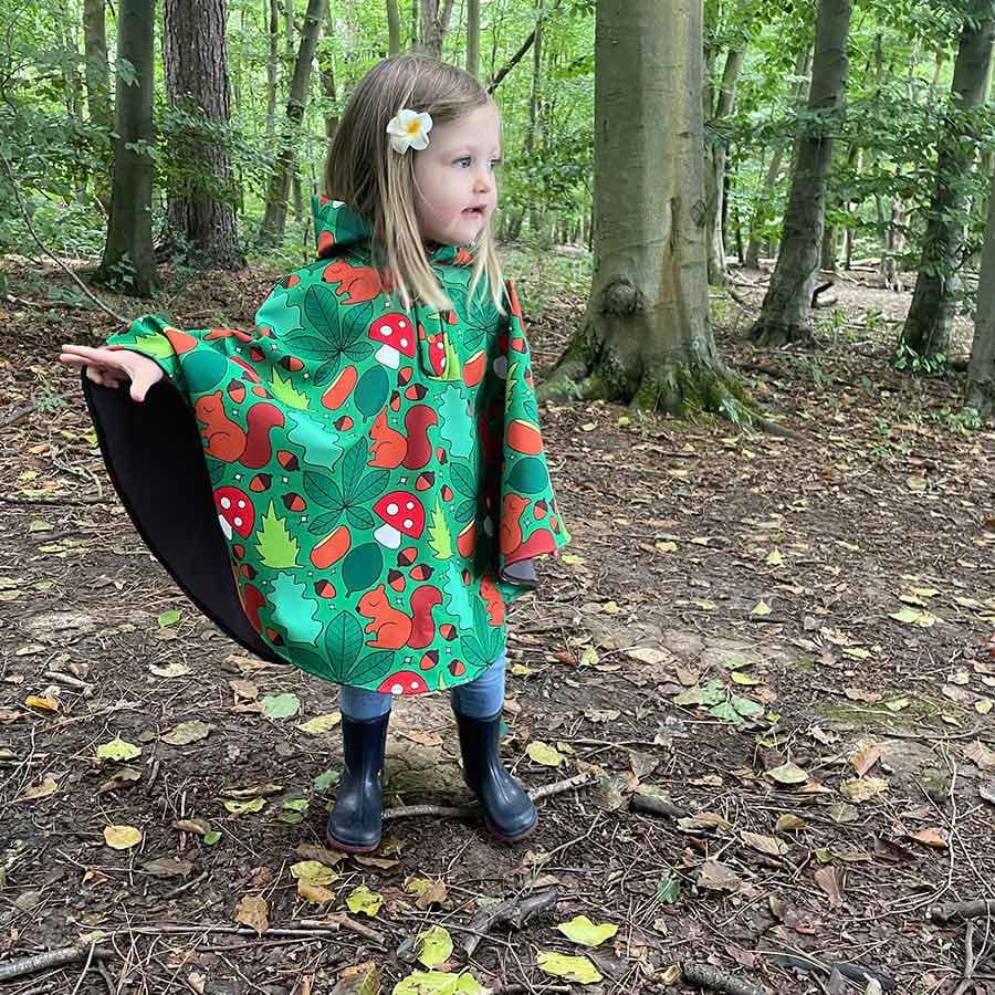 Raindrops Raincoat Cape Pattern