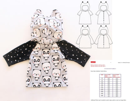 Pandalove Hoodie & Cardigan Pattern