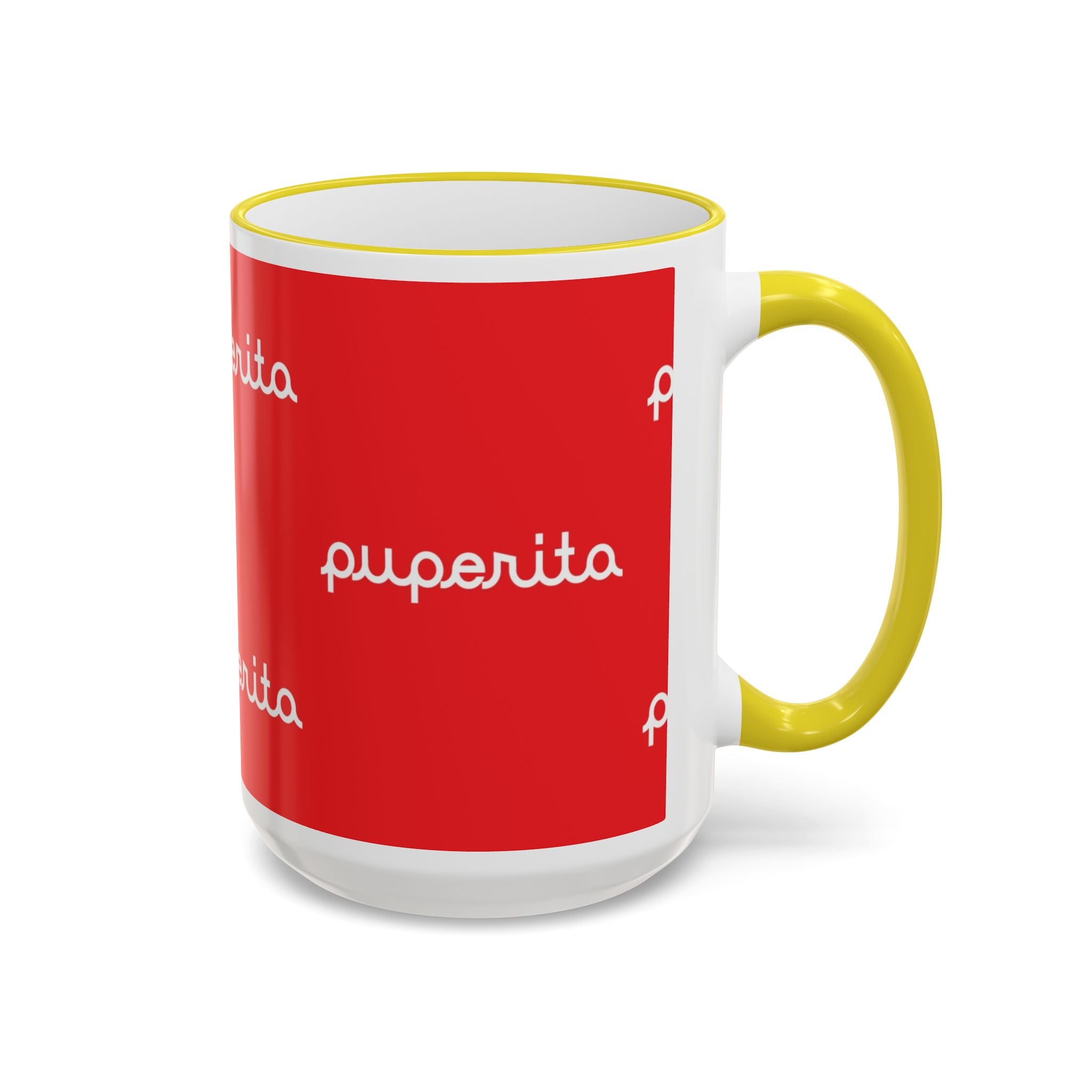 Puperita Accent Rim & Handle Mug (11oz, 15oz)